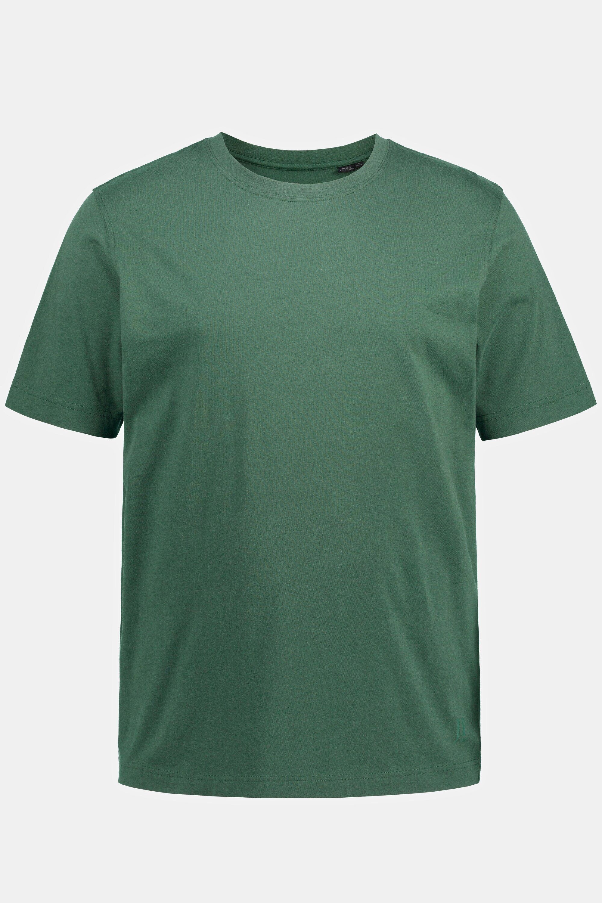 8XL T-Shirt JP1880 Baumwolle Rundhals gekämmte Basic T-Shirt bis grün