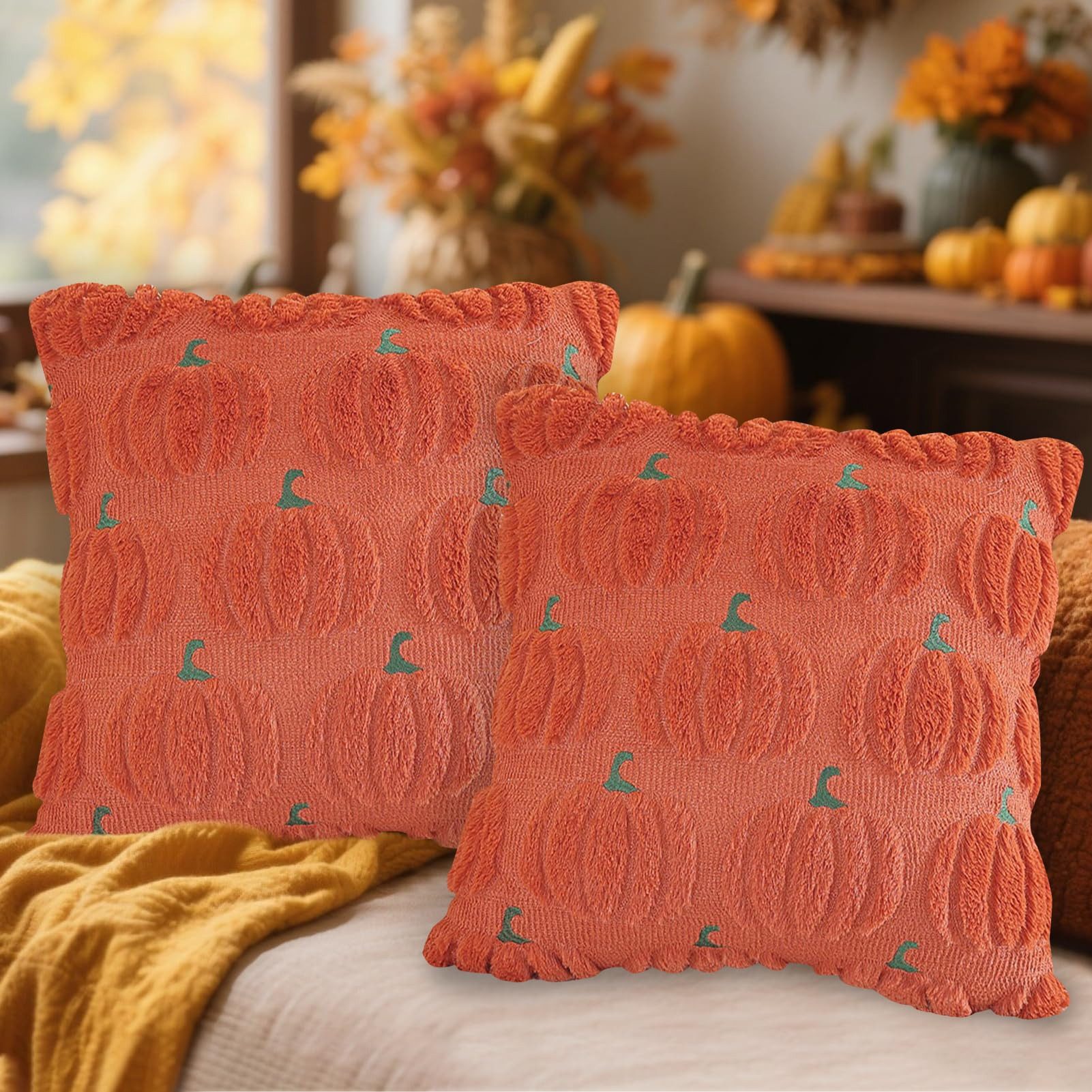 CLTYQ Kissenbezug Herbst Kürbis Kissenbezüge 45x günstig online kaufen