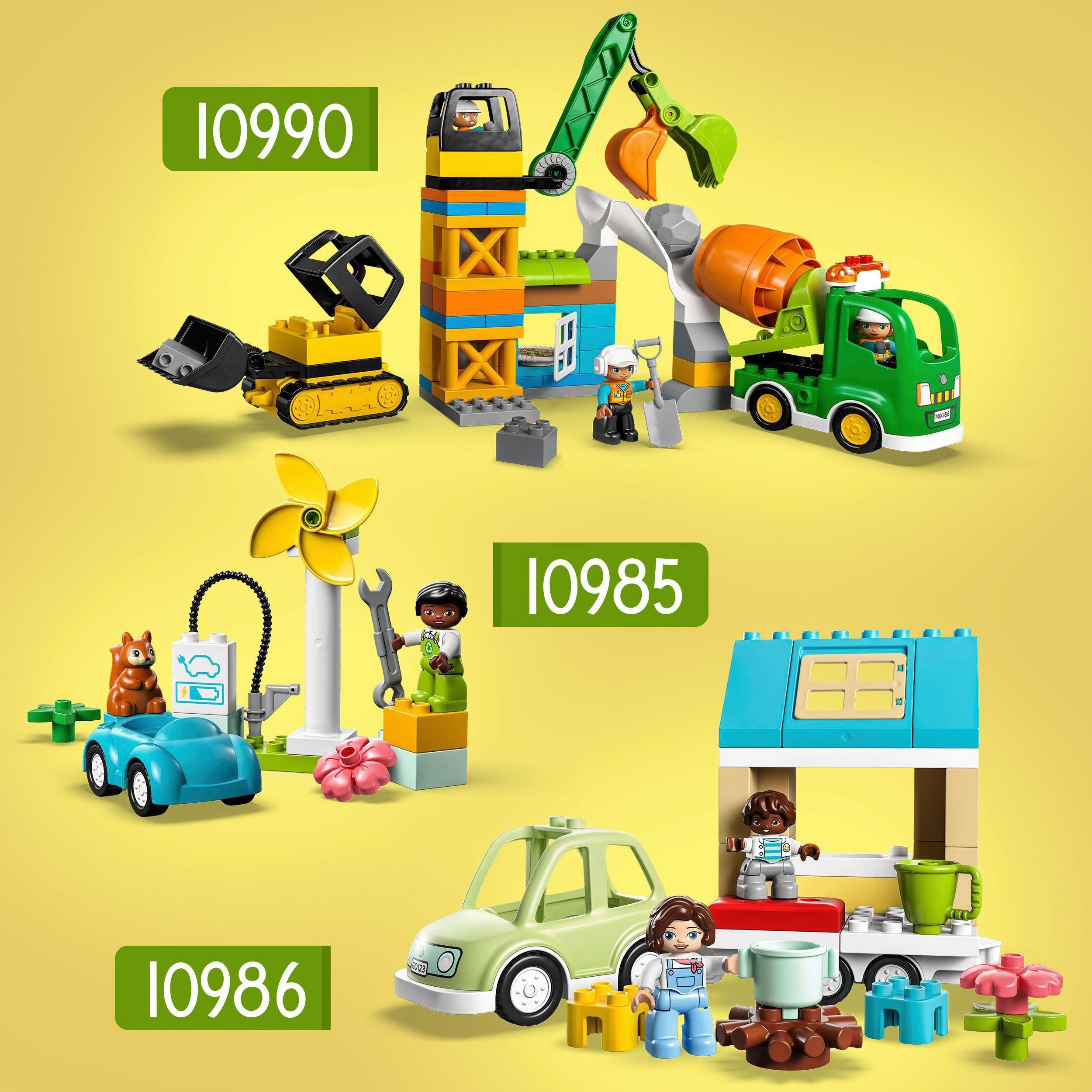 Baustelle (61 in Sound; DUPLO LEGO® Baufahrzeugen mit Town, Konstruktionsspielsteine mit St), Made Licht Europe (10990), und LEGO®
