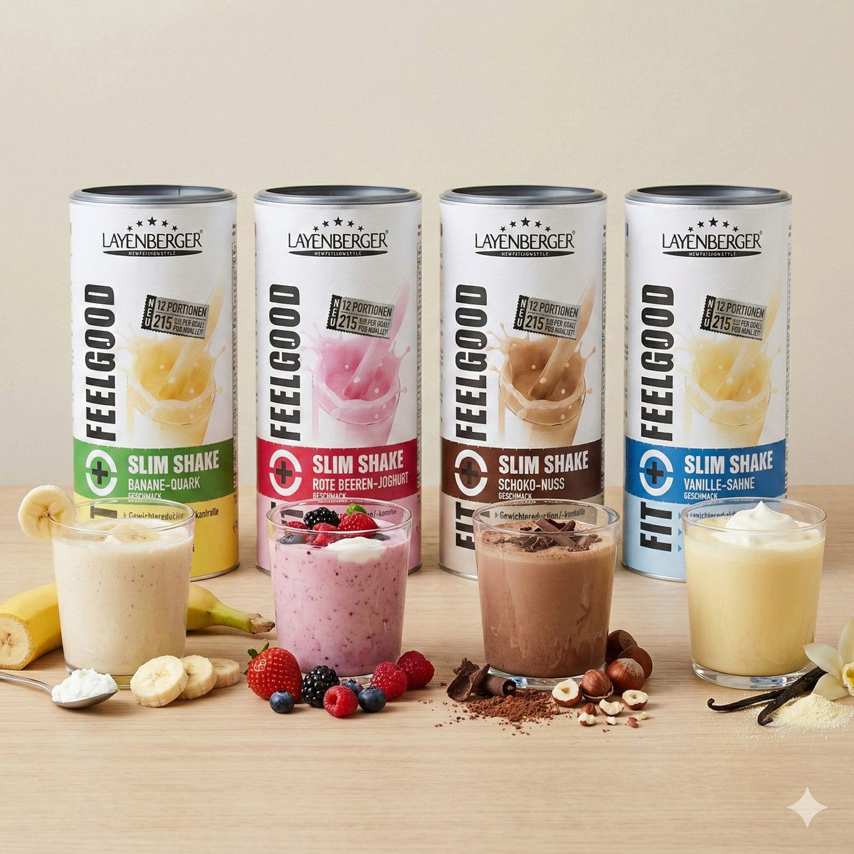 Layenberger Nutrition Group Layenberger Fit+Feelgood Slim Shake Pulver, 1 er 396 g