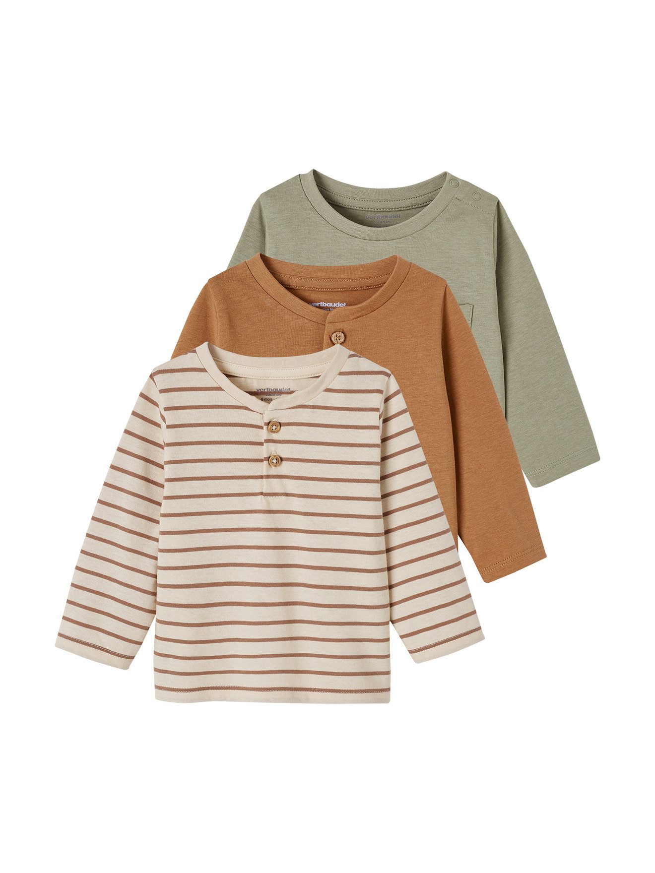 Langarmshirt 3er-Pack Baby Shirts BASIC aus