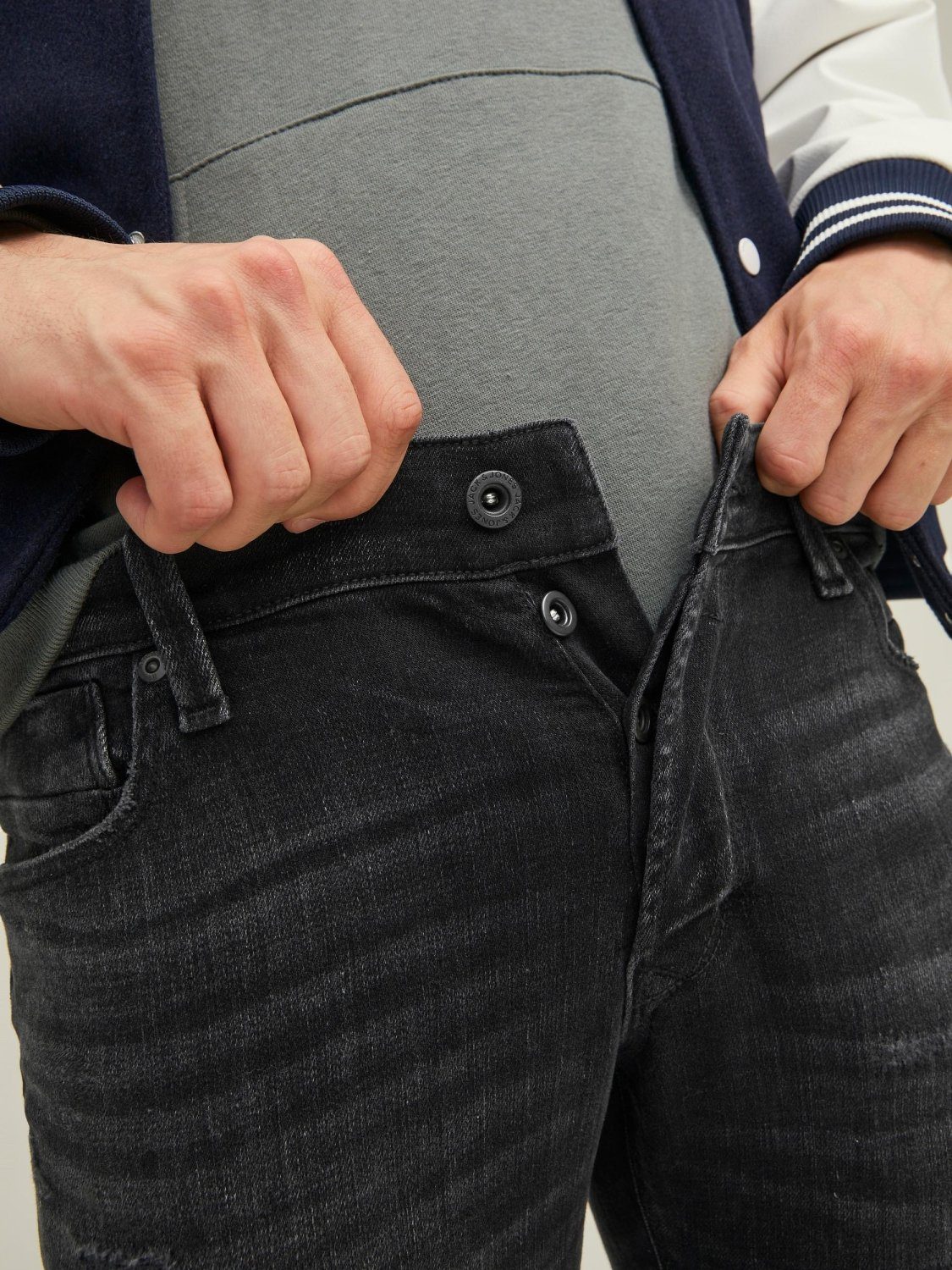 802 & schwarz JJIGLENN Jack NOOS GE JJBLAIR 5-Pocket-Jeans Jones