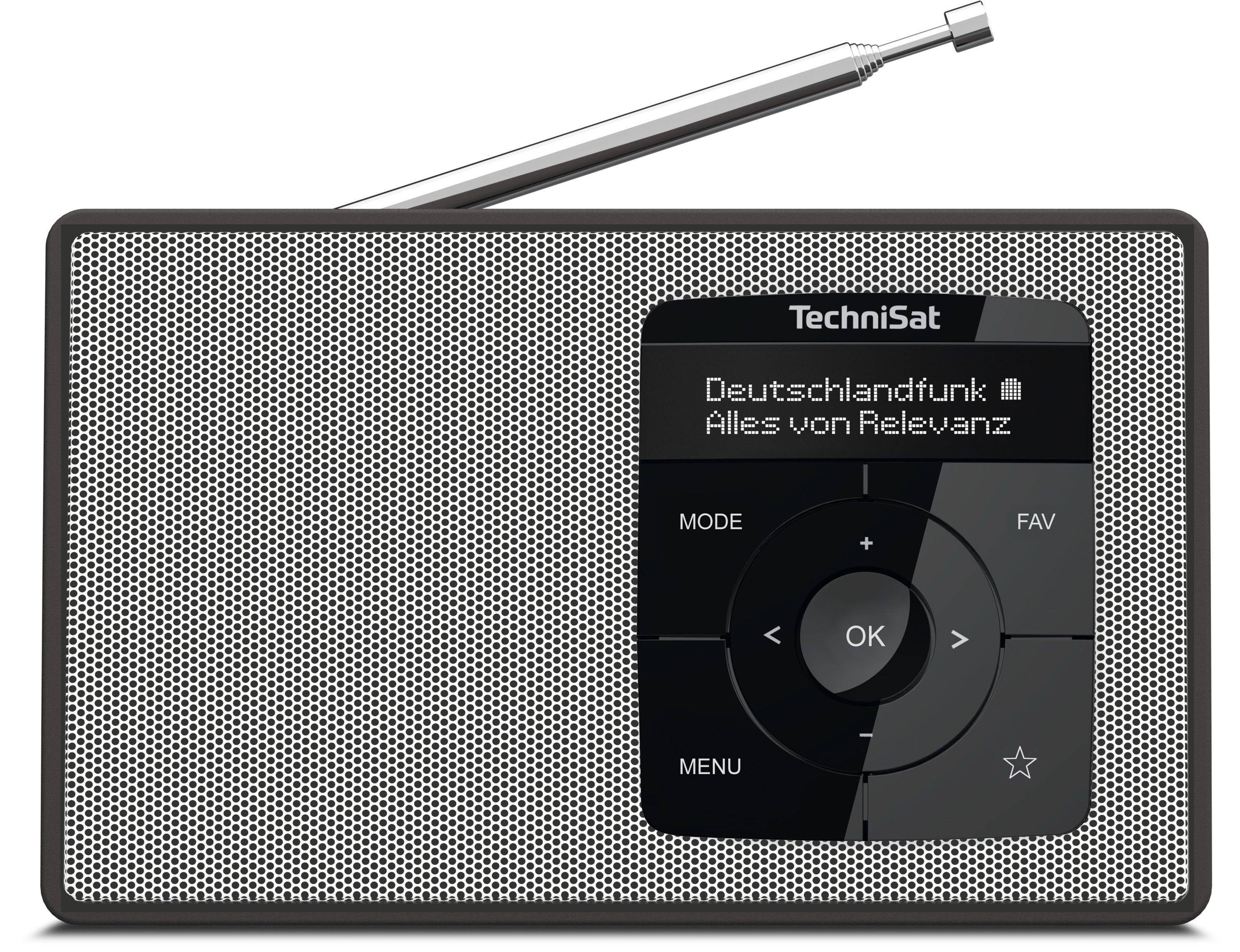TechniSat DIGITRADIO 2 Digitalradio (DAB) (Digitalradio (DAB), FM-Tuner mit RDS, 1 W, Bluetooth, bis zu 10 Stunden Akku, Wecker, Sleeptimer)