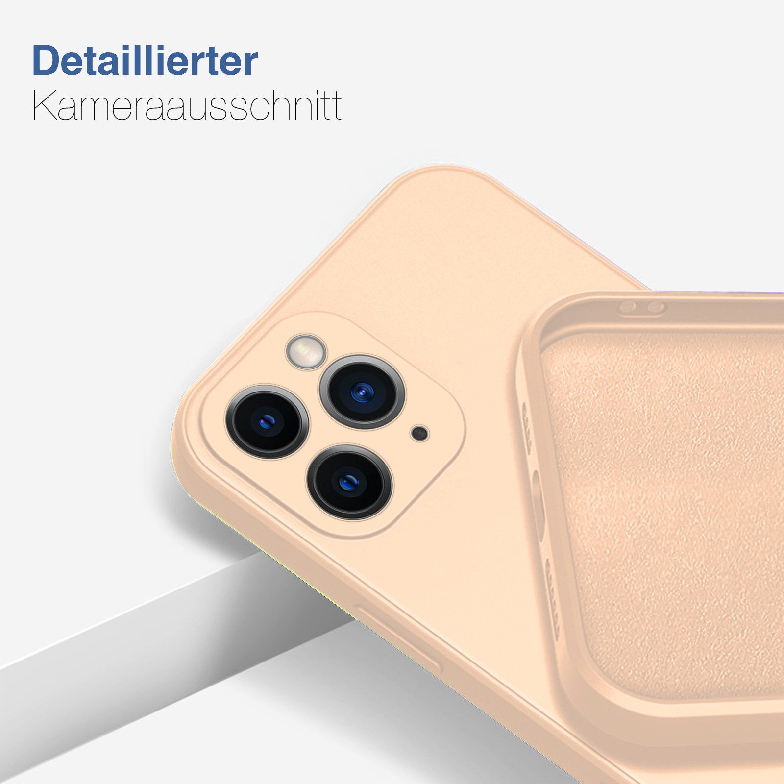Tec-Expert Handyhülle SoftGrip Cover Hülle für Apple iPhone 11 Pro, Handy Case Bumper integrierter Kameraschutz flexibel