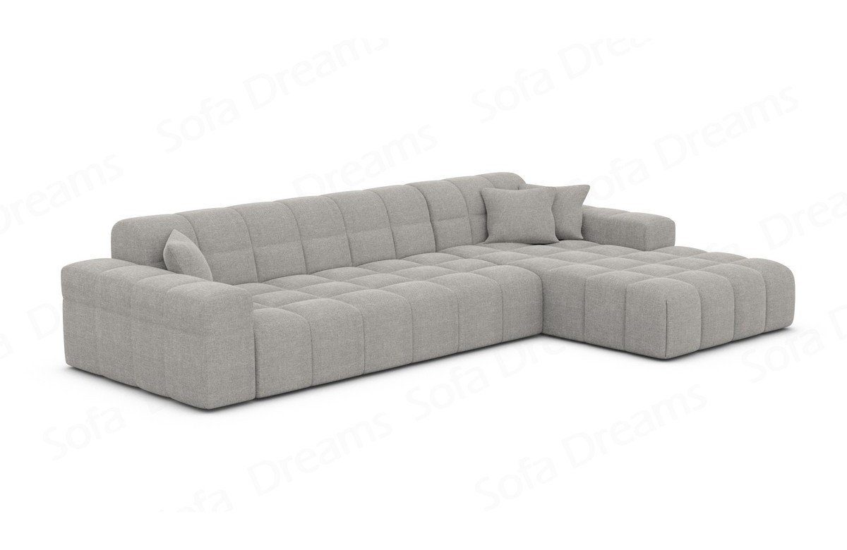 Ecksofa Eckcouch Dreams Polstersofa kurz Stoffsofa Stoff Form Sofa Modern Ibiza L Sofa