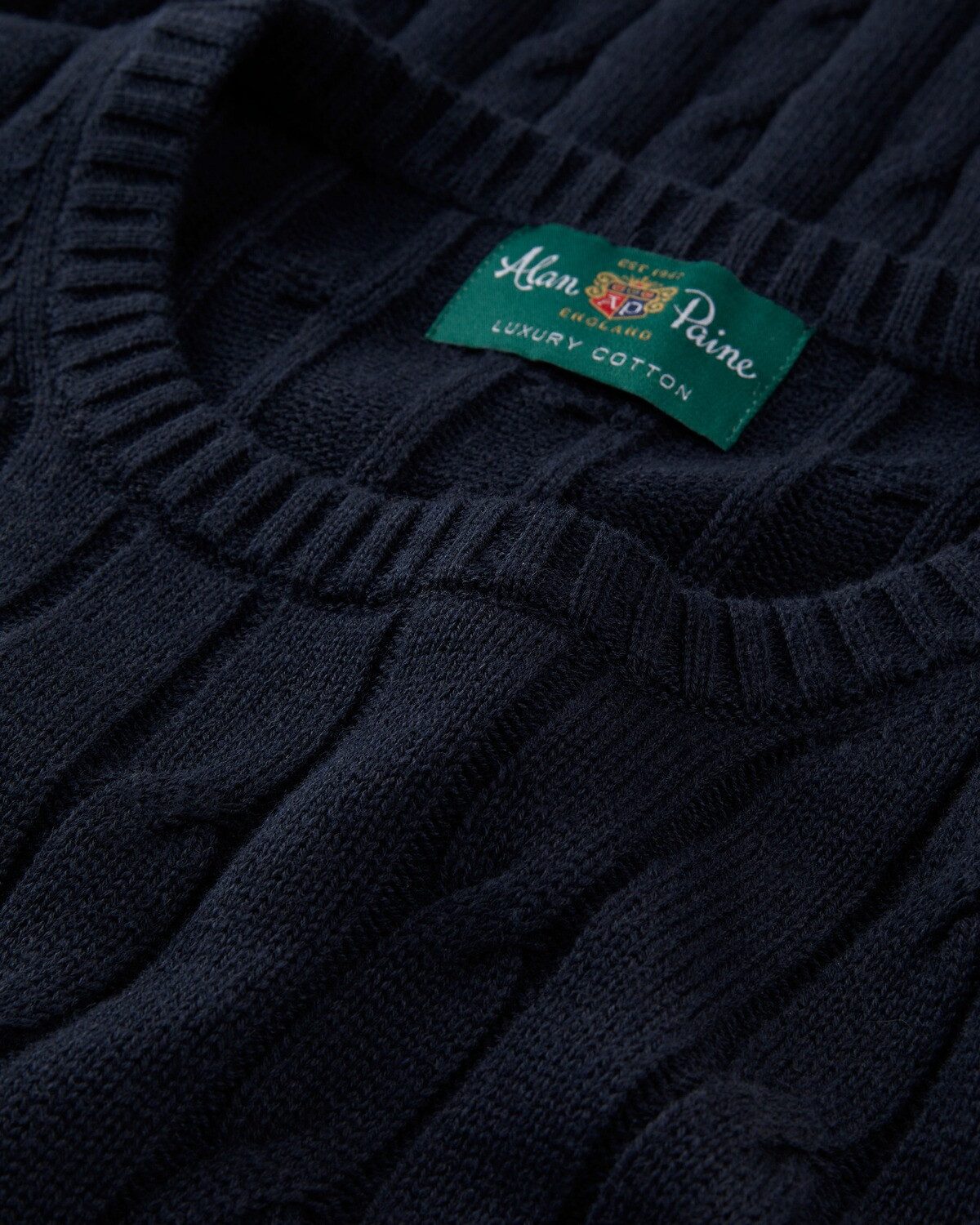 Alan Paine Strickpullover Zopfstrick-Pullover Honley