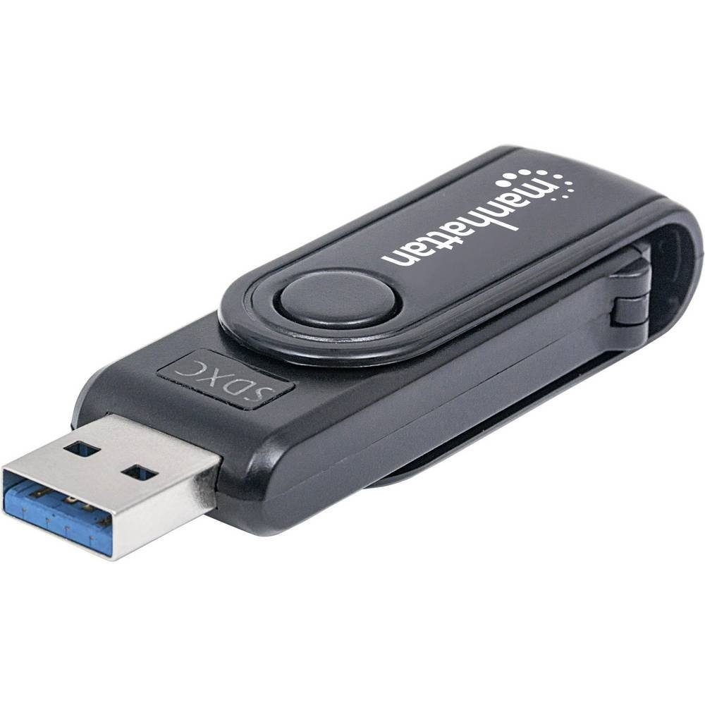 MANHATTAN Speicherkartenleser Mini Multi-Card Reader/Writer USB 3.0, externer