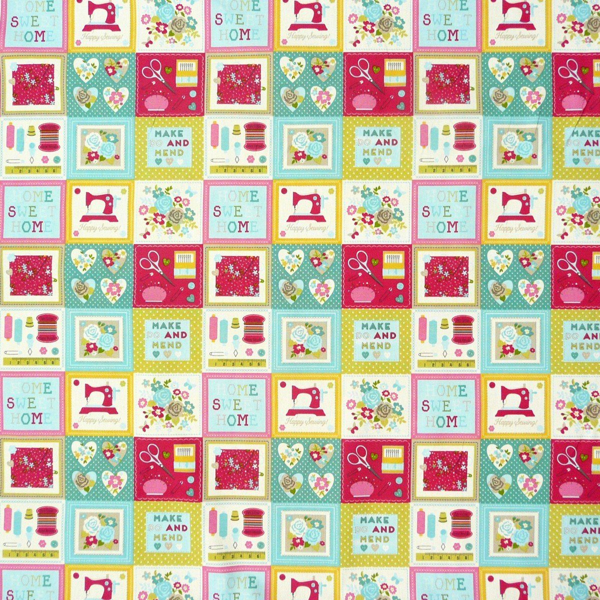 SCHÖNER LEBEN. Stoff Clarke Baumwollstoff Meterware Patchwork Nähutensilien Craftwork, allergikergeeignet,atmungsaktiv,pflegeleicht