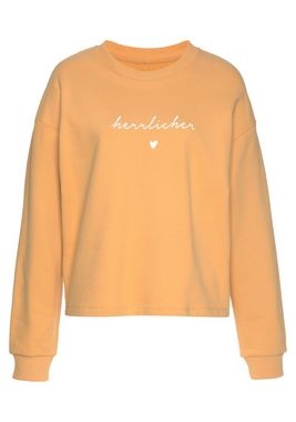 Herrlicher Sweatshirt OTINA mit Herrlicher Logo-Statement-Print