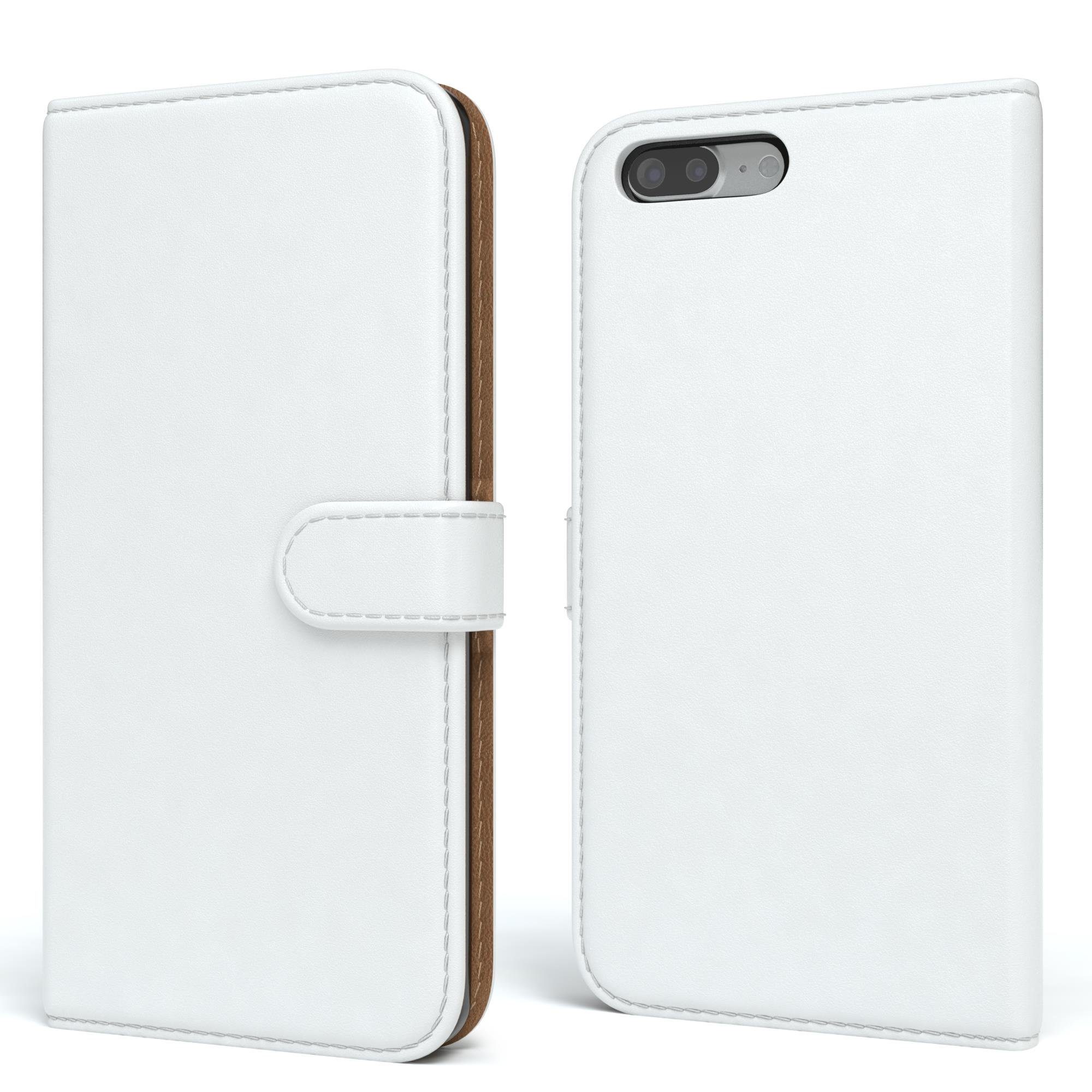 EAZY CASE Handyhülle Bookstyle Farbig für iPhone 8 Plus / iPhone 7 Plus, Schutzhülle mit Standfunktion Kartenfach Handytasche aufklappbar Etui