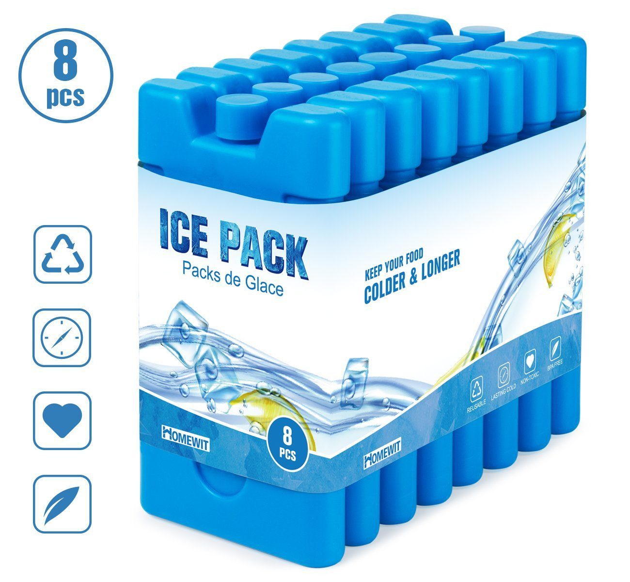 Kühlakku Kühlelemente Coolpack für Kühlbox Kühltasche, je 210ml