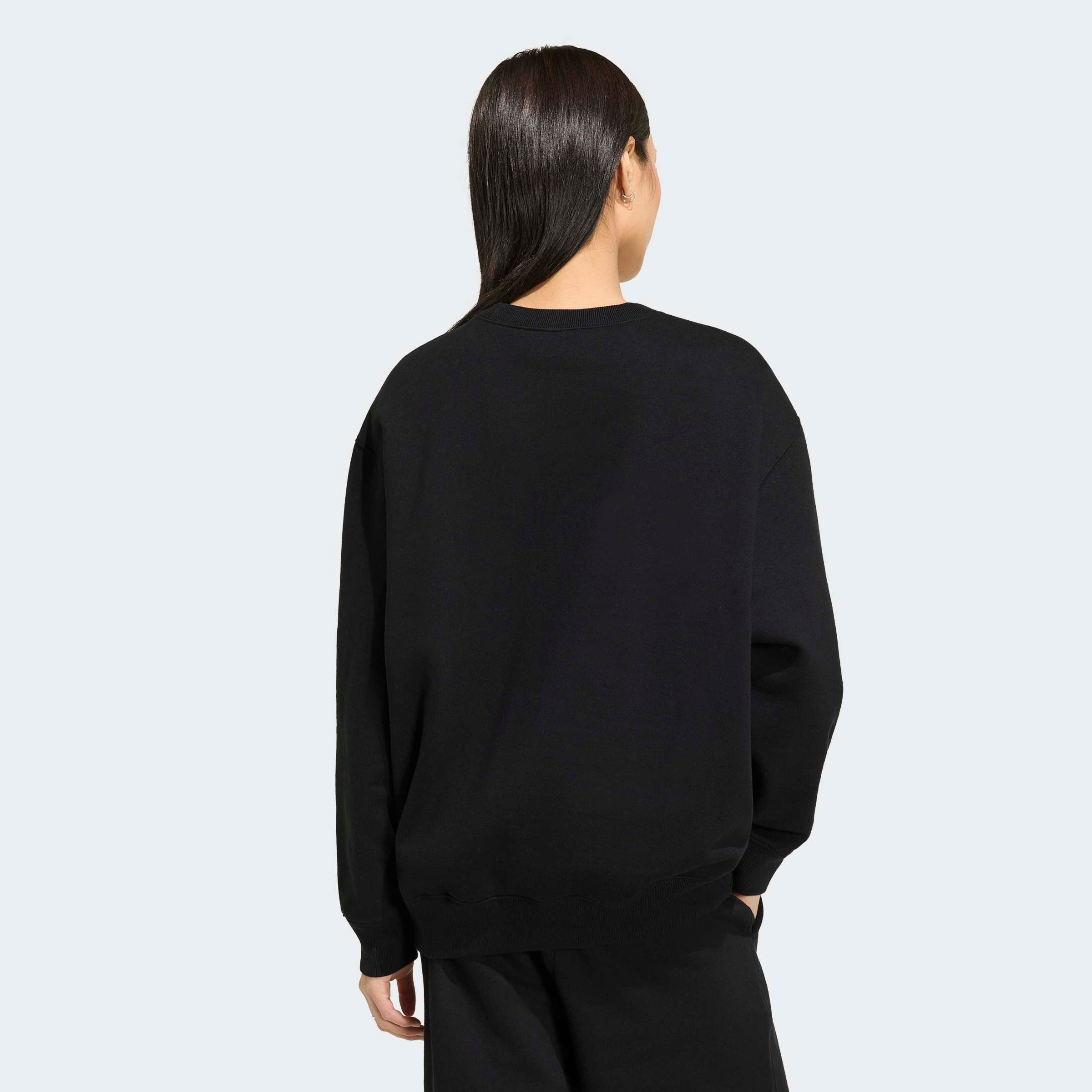 adidas Originals Sweatshirt ESS FL CRW OS mit Rundhalsausschnitt, ohne Verschluss, in normaler Schnittform
