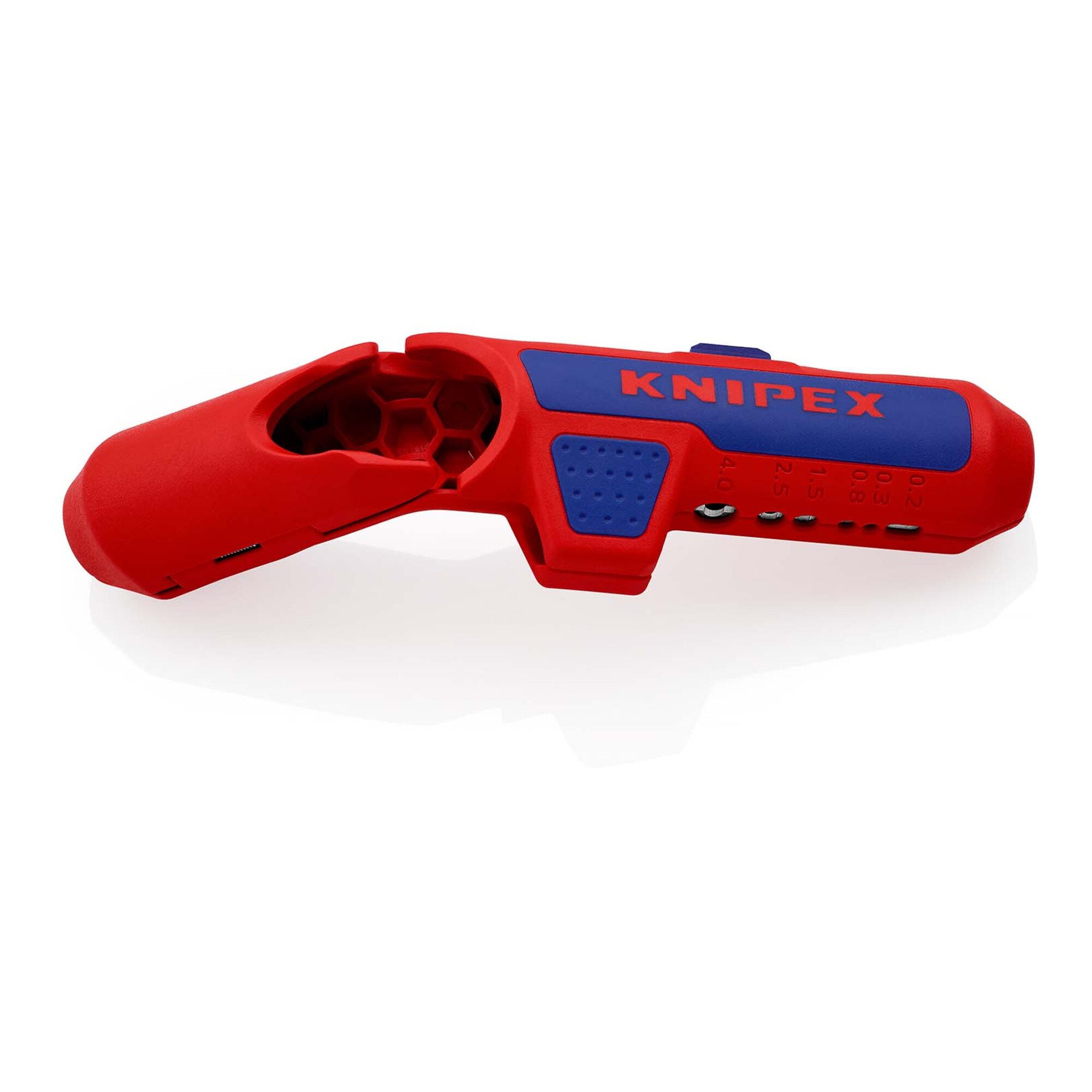 Knipex Abmantelungszange KNIPEX 16 95 02 SB ErgoStrip® Universal-Abmantelungswerkzeug für Links