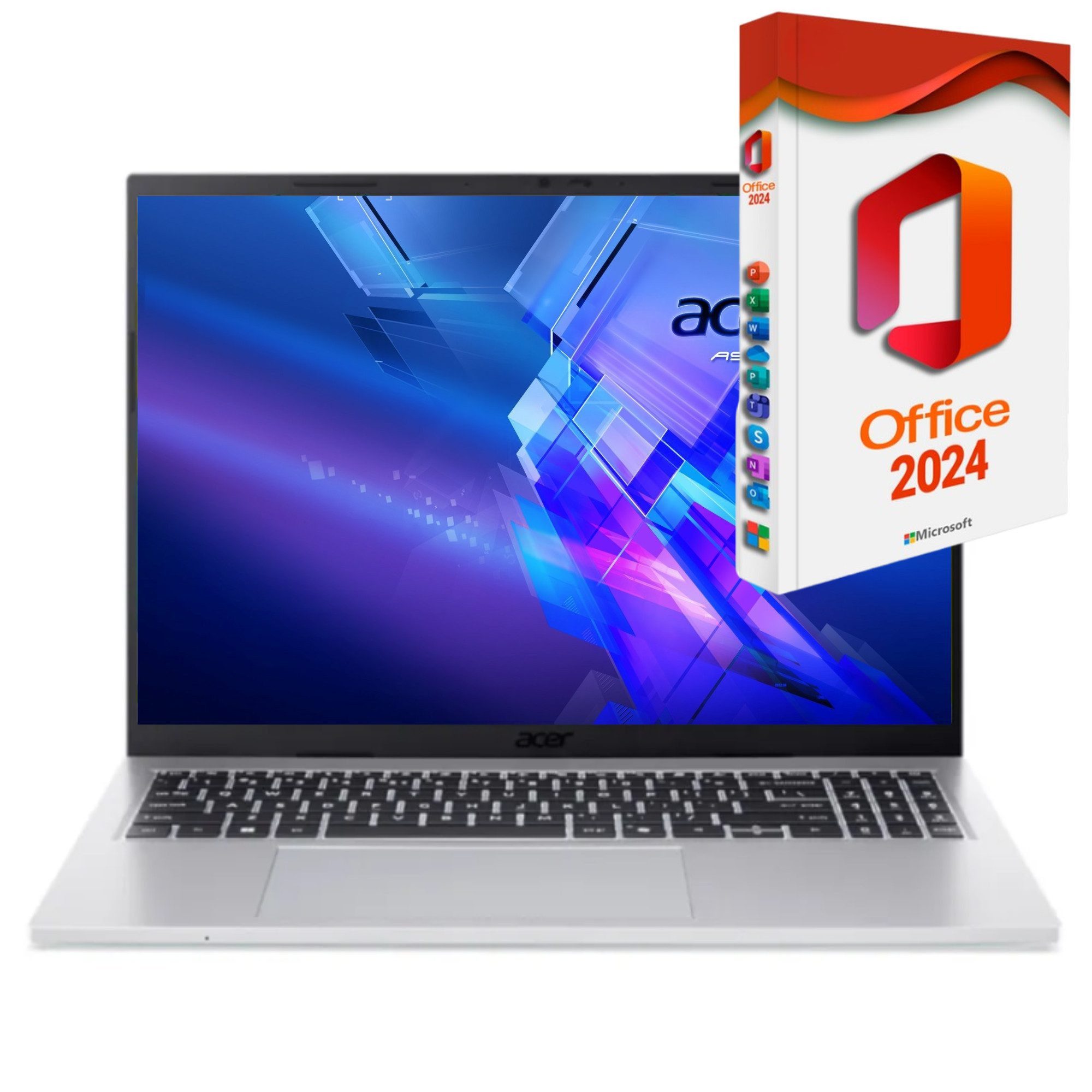 Acer Aspire GO 16 - Core i3 mit MS Office 2024 Pro (Vollversion), Business-Notebook (40,60 cm/16 Zoll, Intel Core i3 1305U, Intel Grafik, 256 GB SSD, inkl. Windows 11 Pro & MS Office 2024 Pro (Vollversion)