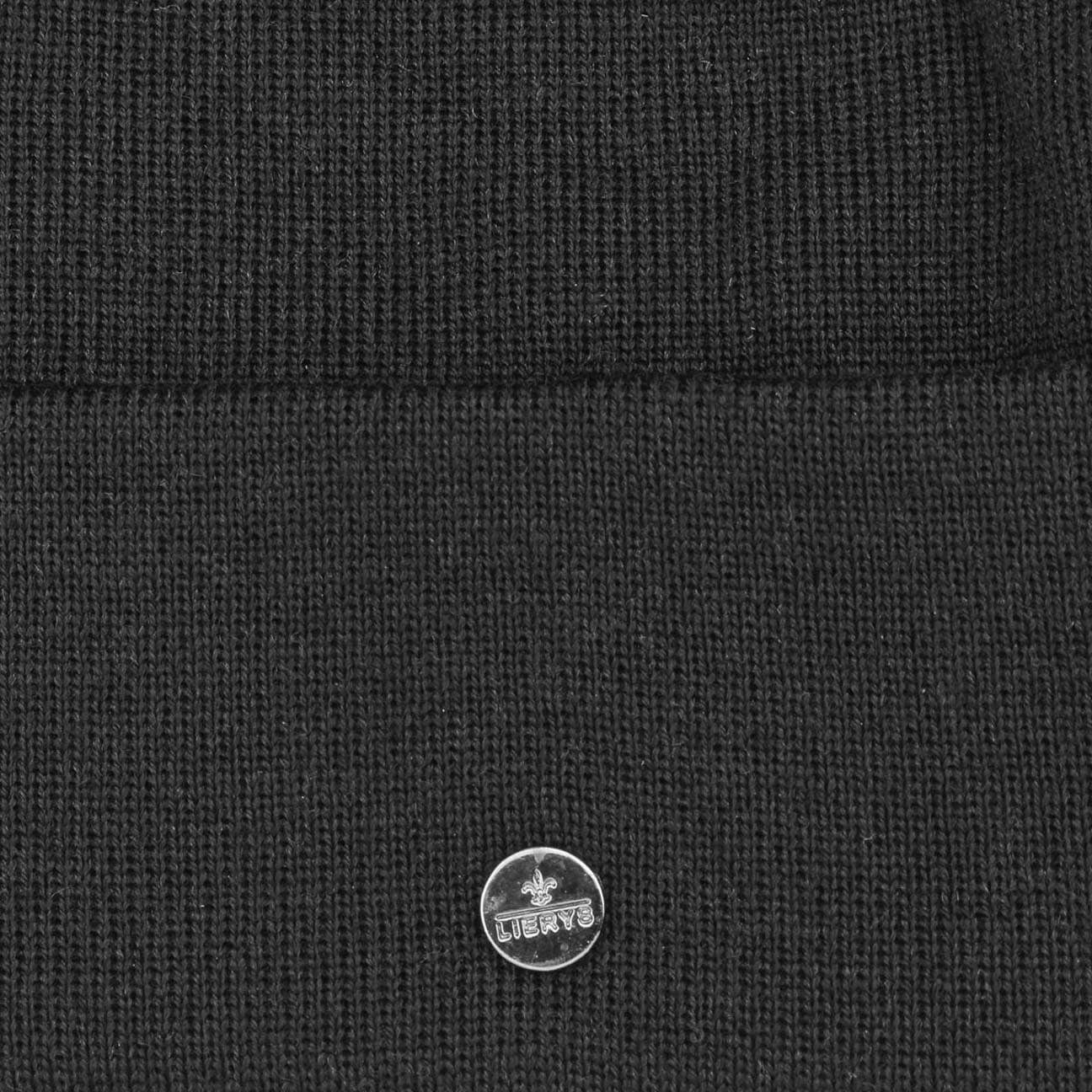 Umschlag, Germany schwarz Lierys mit Beanie in (1-St) Strickmütze Made