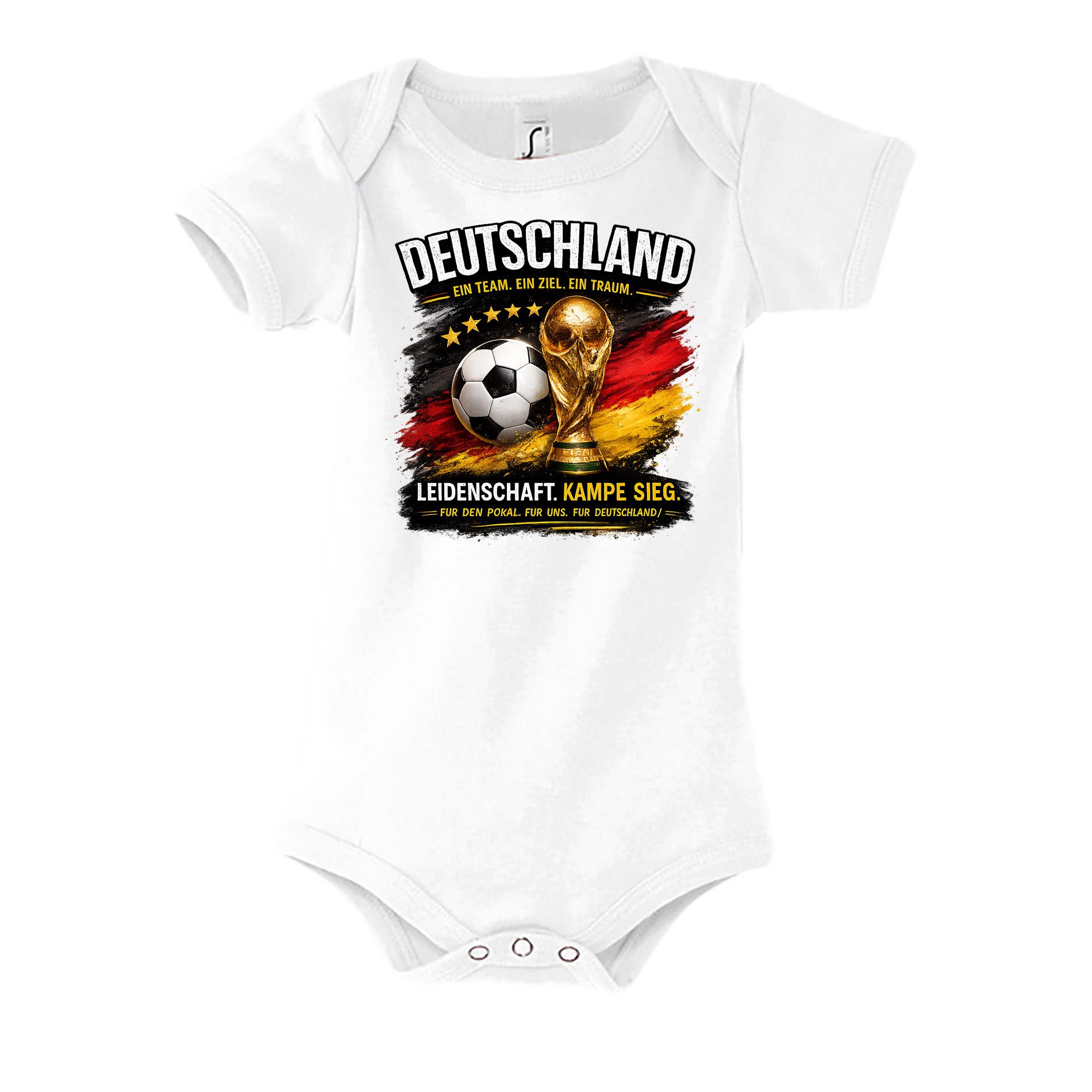 Strampler DeutschlandPokal Fußball Pokal Print Baby Body Deutschland