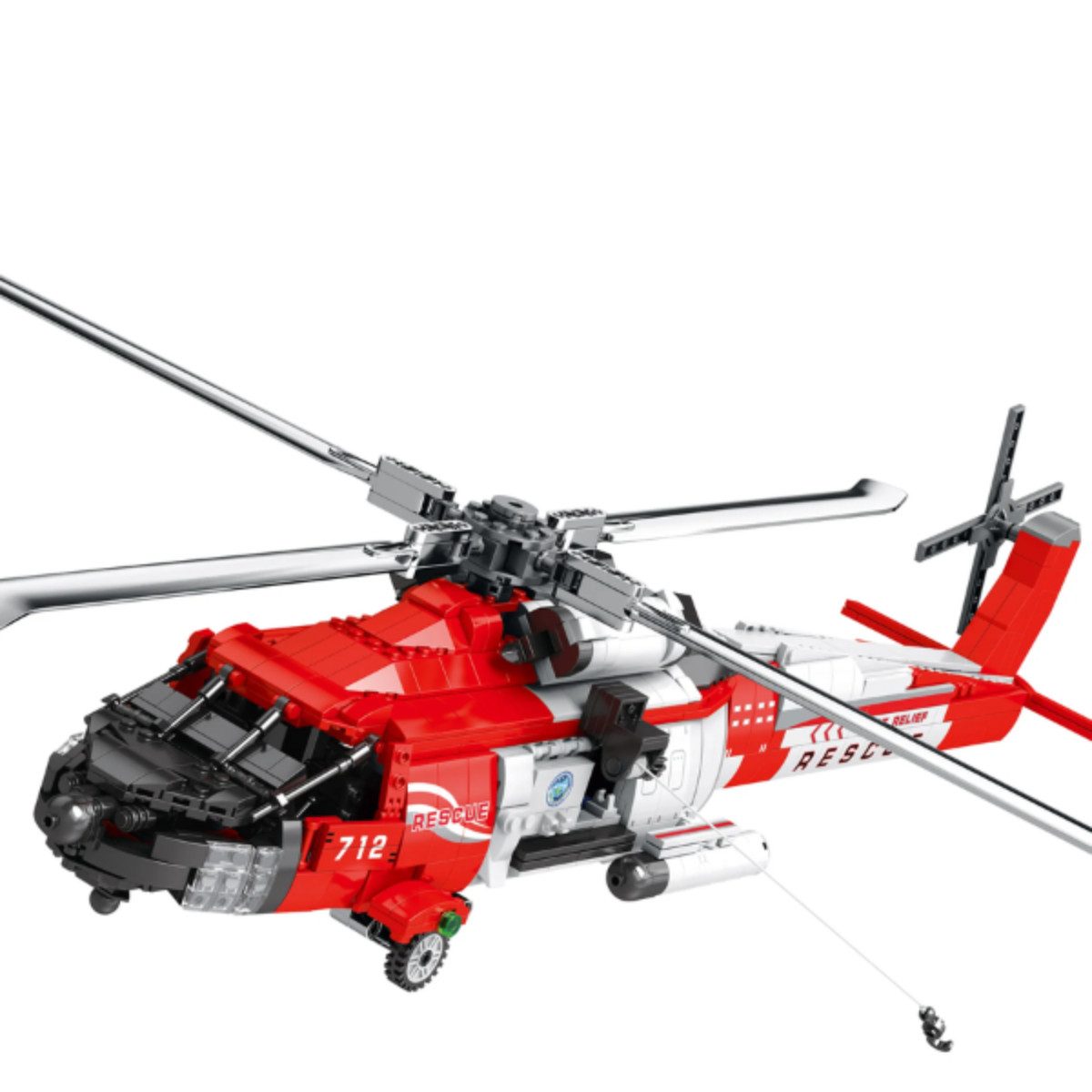 Reobrix 33026 Spielbausteine, (Bausatz, 1137 St., Einzelset), 67,5 cm langes Großmodell