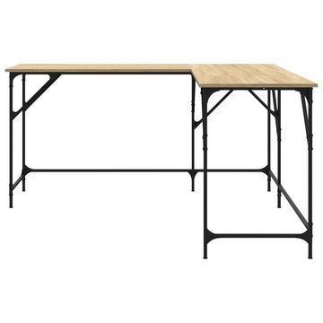 vidaXL Schreibtisch Schreibtisch Sonoma-Eiche 149x149x75 cm Holzwerkstoff