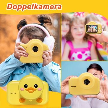 DOTMALL A1 Yellow Duck Kinder Selfie Fotokamera Digitalkamera 1080p Kinderkamera