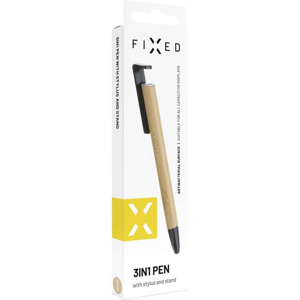 NO NAME Eingabestift 3in1 Stylus Stift mit antibakterielle Oberfläche,  praktischer Stand