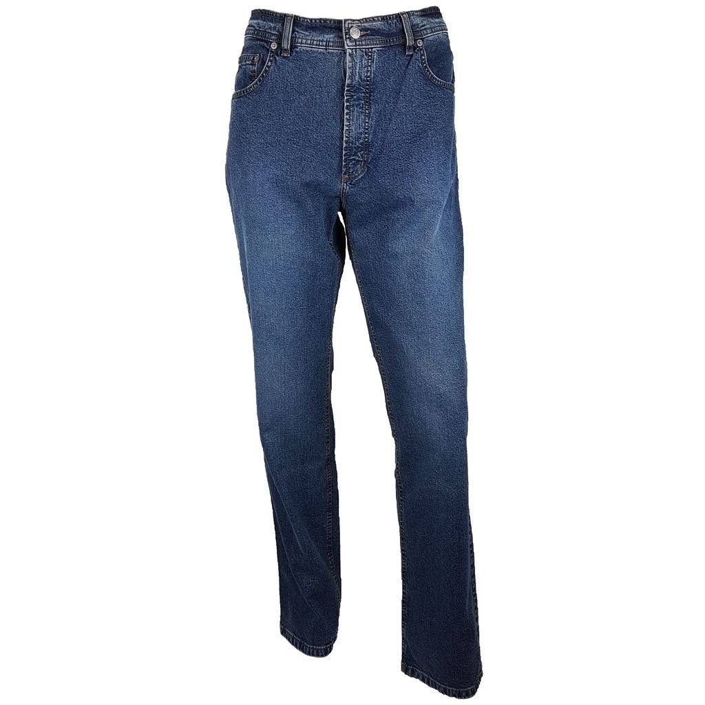 Pioneer Authentic Jeans Straight-Jeans Pioneer Herren RANDO Authentic Jeans Jeanshose washed blau Naht 42536