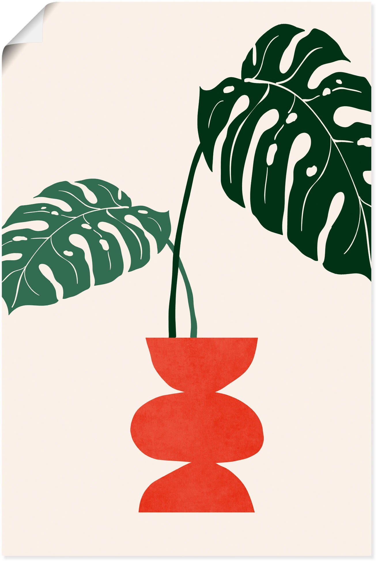 Artland Wandbild Süße Tage, Vasen & Töpfe (1 St), als Alubild, Leinwandbild, Wandaufkleber oder Poster in versch. Größen