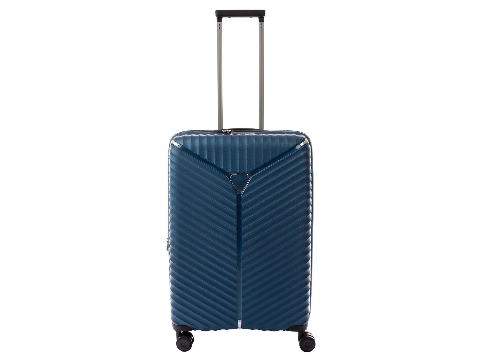 Franky Koffer PP13 Spinner 65er mit TSA-Zahlenschloss Gr. M Kantenschutz, 4 Rollen, Dehnfalte, ca. 67 Liter blue metallic