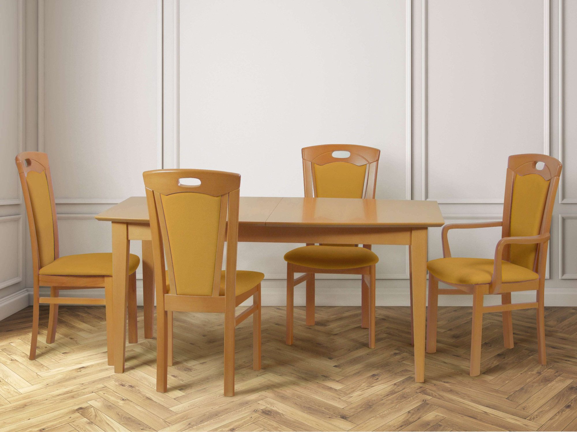 Home affaire Esszimmerstuhl FERDI Made in Italy, Massivholz (Set, 2 St), Bezug Feinstruktur (wasser- und fleckabweisend) oder Struktur