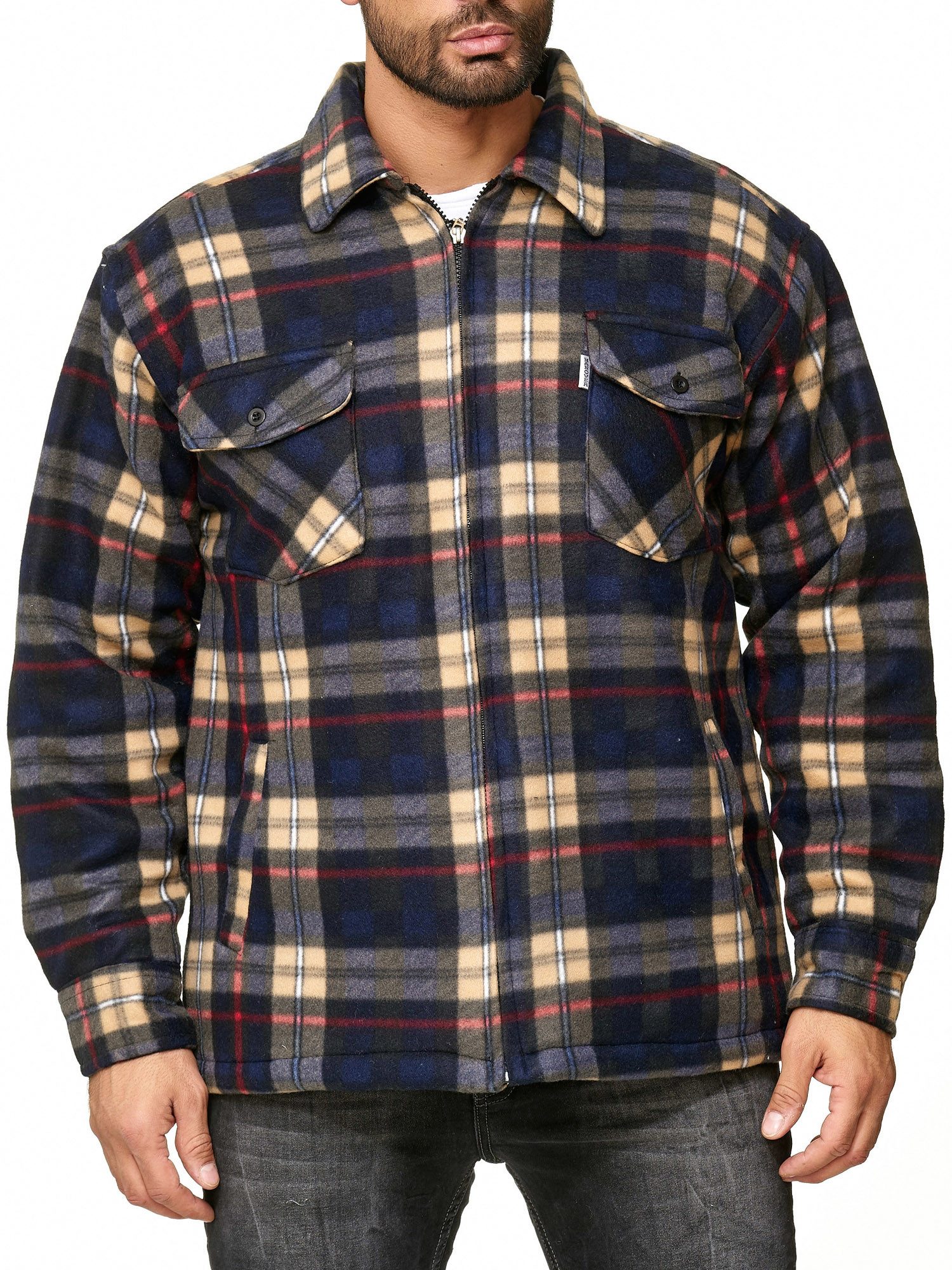 Egomaxx Blouson Thermohemd Holzfäller Gefütterte Kariert günstig online kaufen