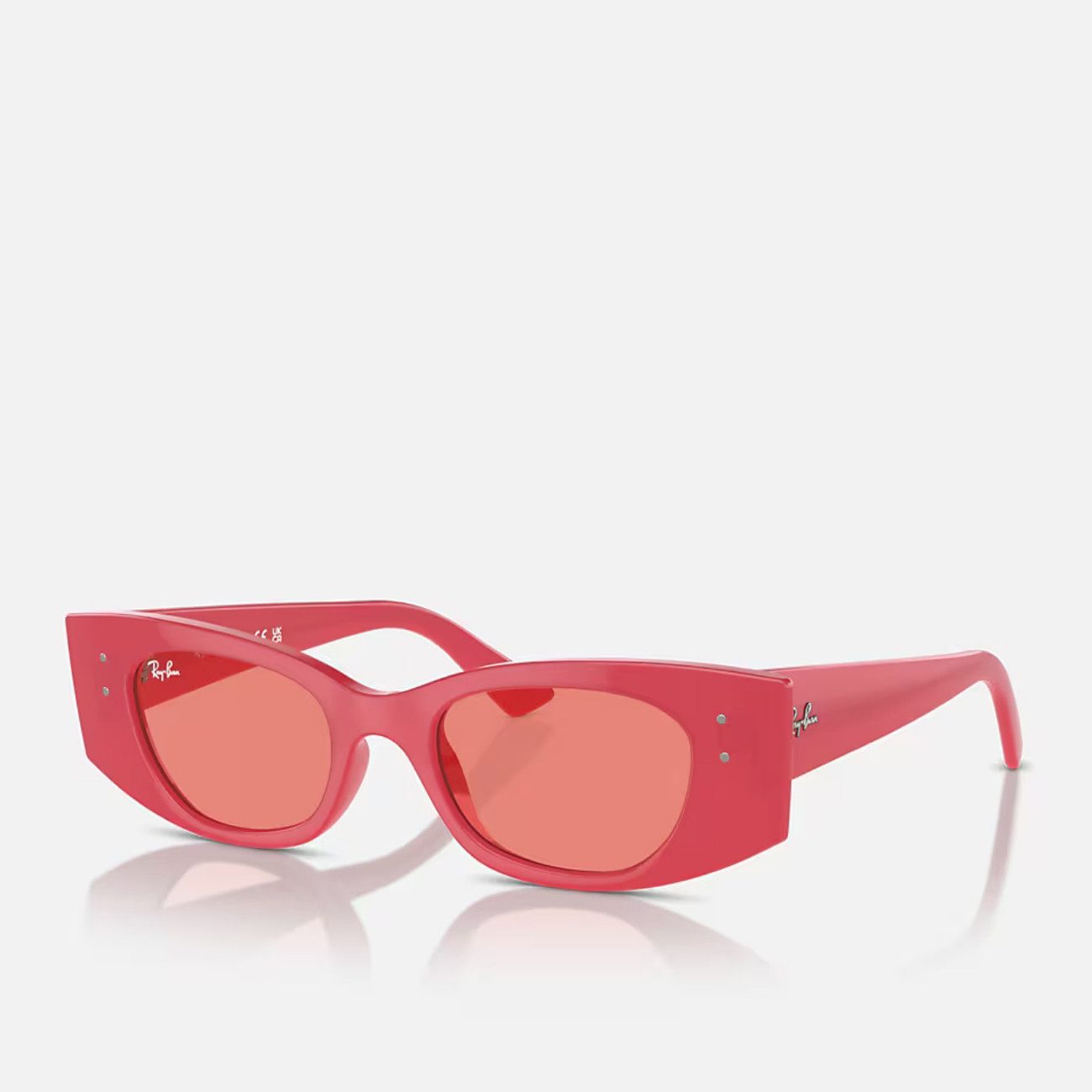 Ray-Ban Sonnenbrille Ray-Ban Kat RB4427 676084 Red Cherry