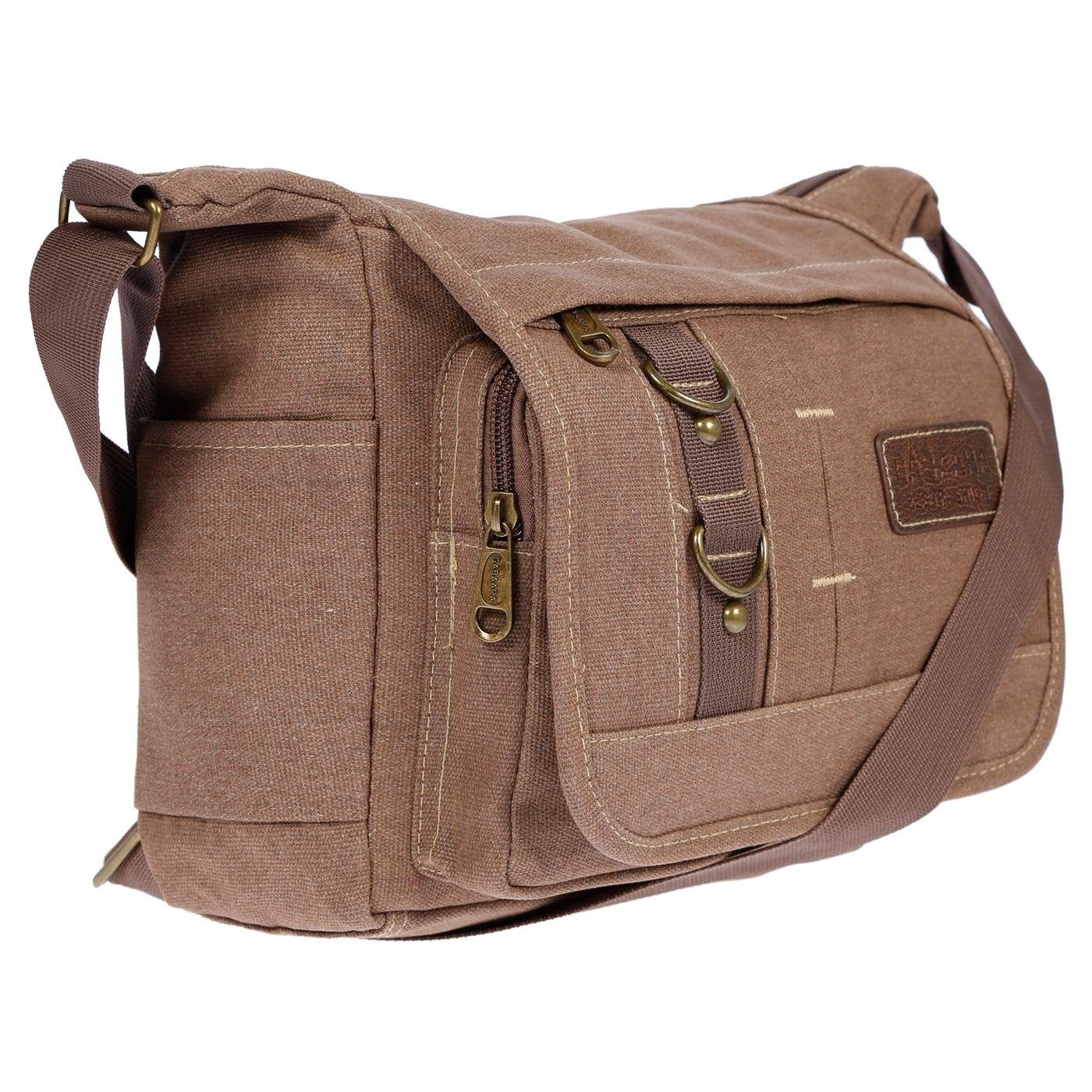 Christian Wippermann Umhängetasche Damen Tasche Schultertasche Umhängetasche aus Canvas, inversch. Farben