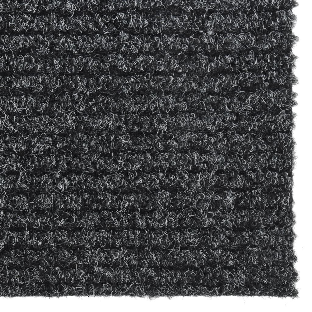 vidaXL Teppich Schmutzfangläufer 100x150 cm Anthrazit, Rechteckig, Höhe: 0.65 mm