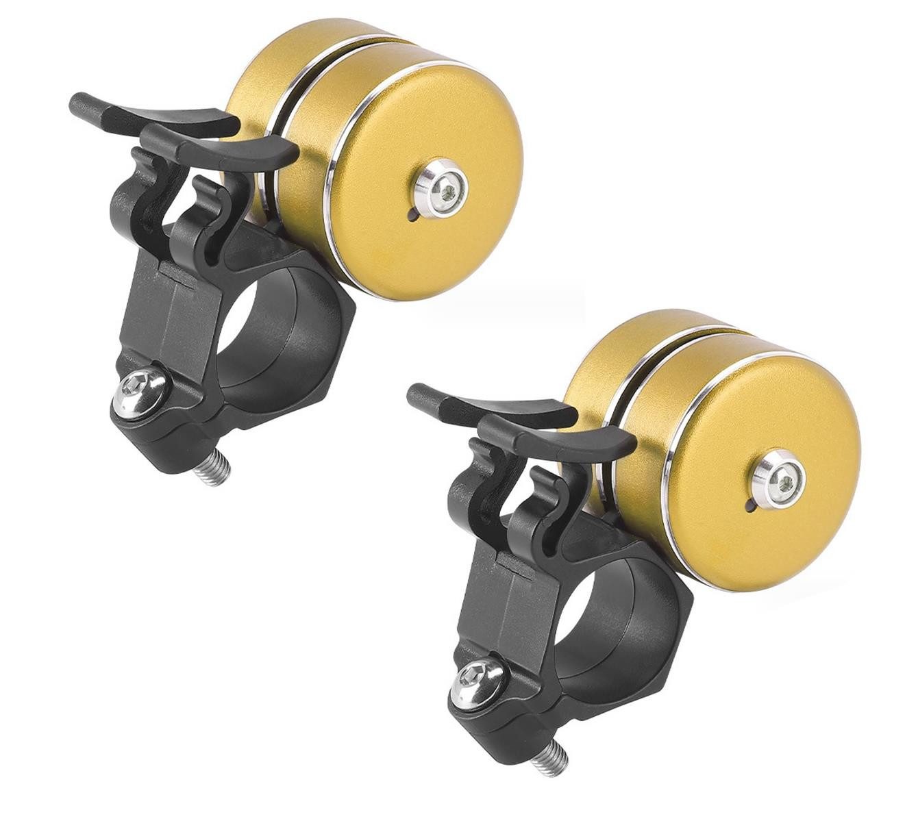 BAYLI Fahrradklingel 2er Set Fahrradklingel Laut, Fahrradglocke Mountainbike - Farbe: