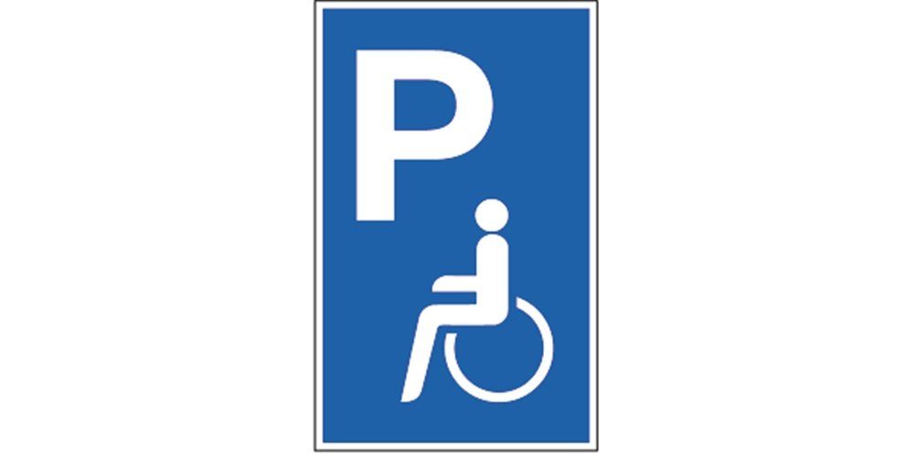 Parkplatzkennzeichen, Kunststoff: P / Nur für Lieferanten