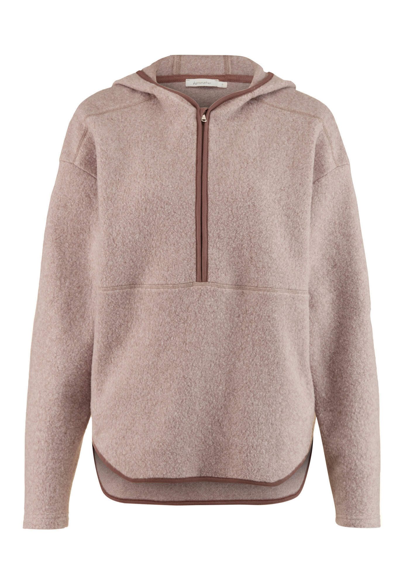Hessnatur Fleecepullover aus reiner Bio-Baumwolle (1-tlg) günstig online kaufen