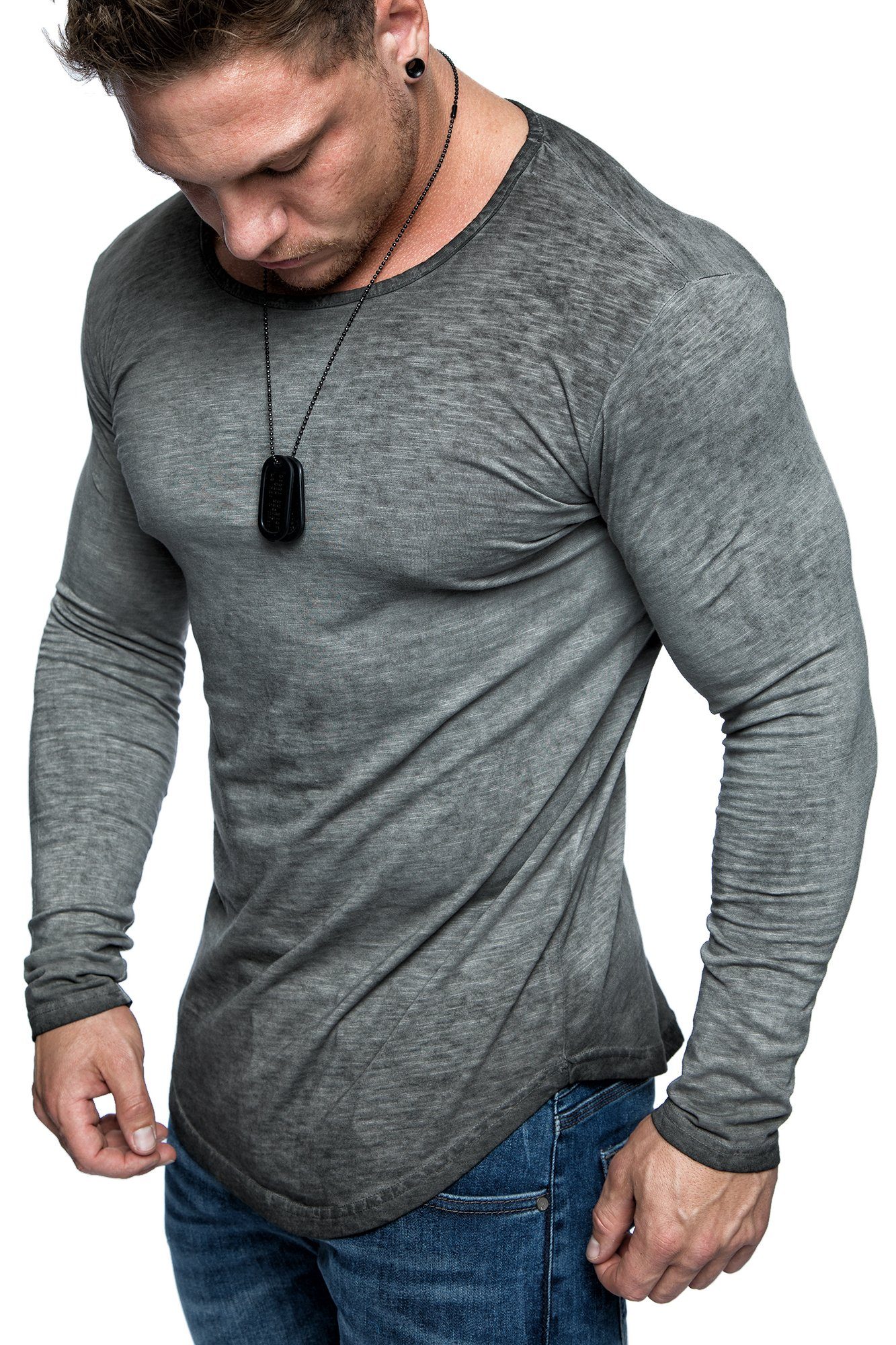 Rundhalsshirt FRISCO Langarmshirt