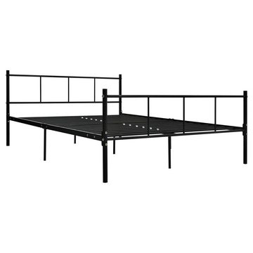 furnicato Bett Bettgestell Schwarz Metall 120×200 cm