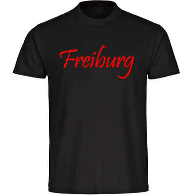 multifanshop T-Shirt Kinder Freiburg - Schriftzug - Boy Girl