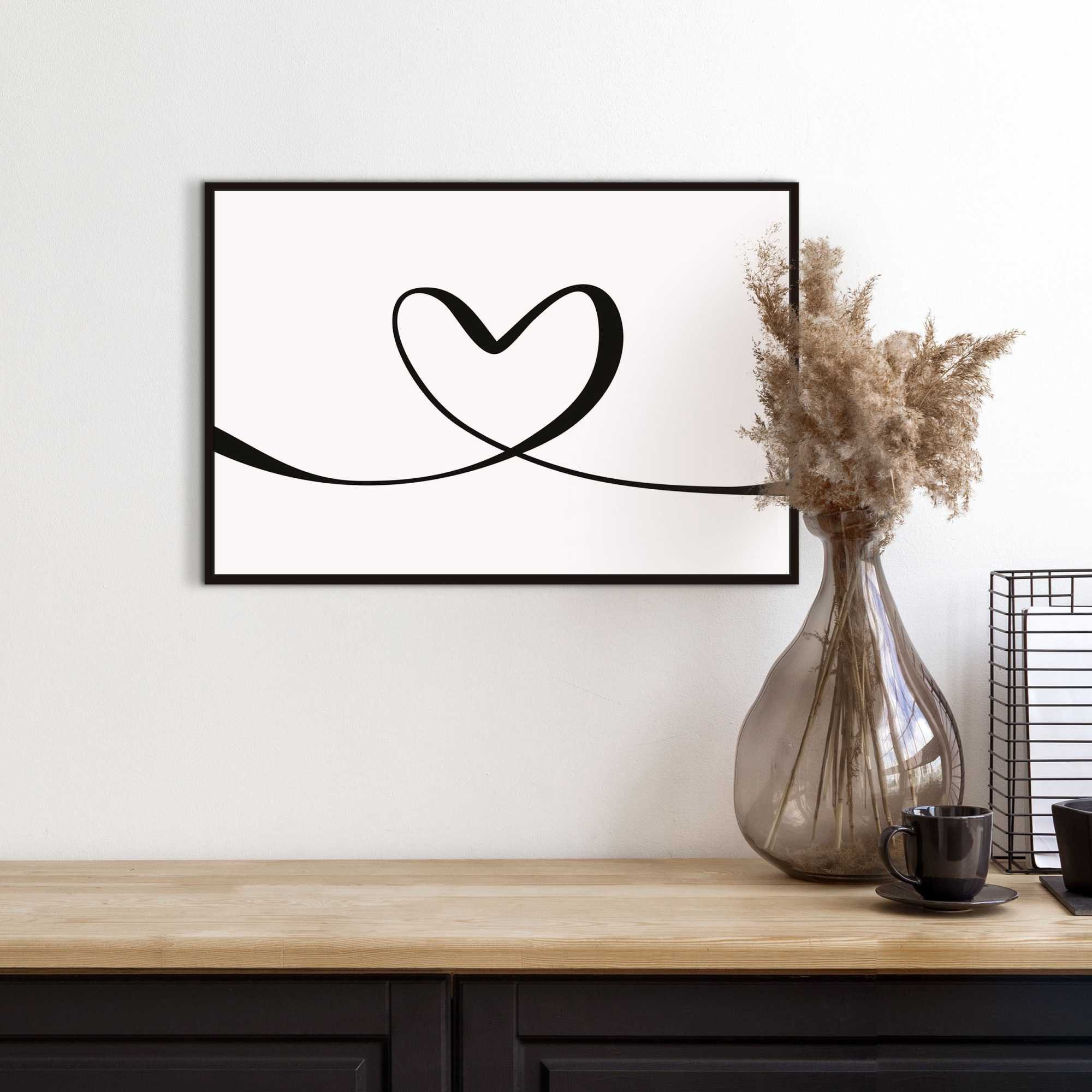 Reinders! Bild mit Rahmen Heart Lines