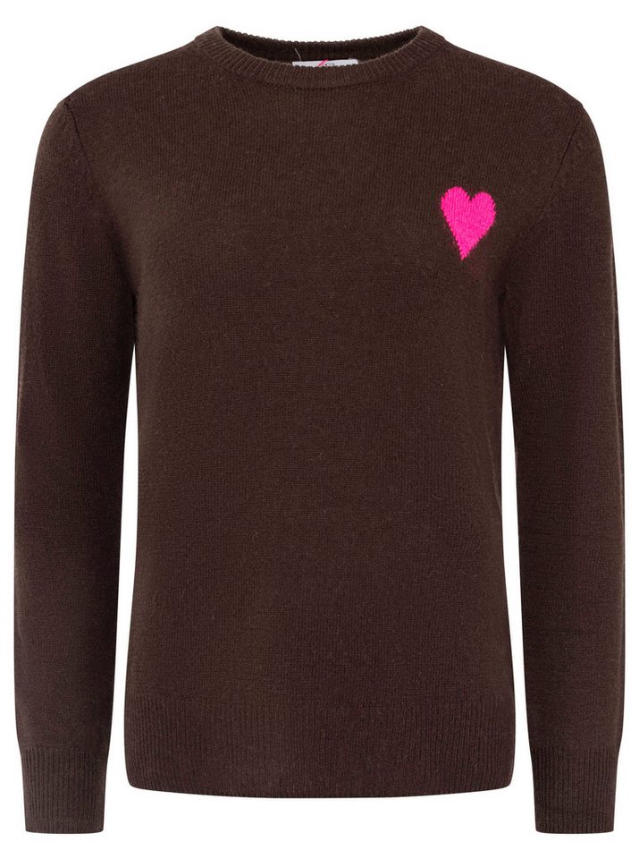 Zwillingsherz Kaschmirpullover 100% Kaschmir Pullover mit Herz