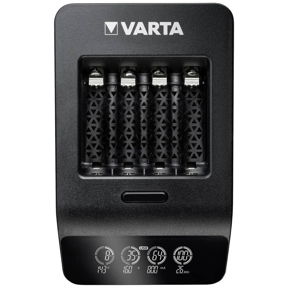 VARTA LCD Smart Charger+ 4x AA 56706 2100mAh Rundzellen-Lader (Akku-Defekt Erkennung, Auffrischen / Regenerieren)