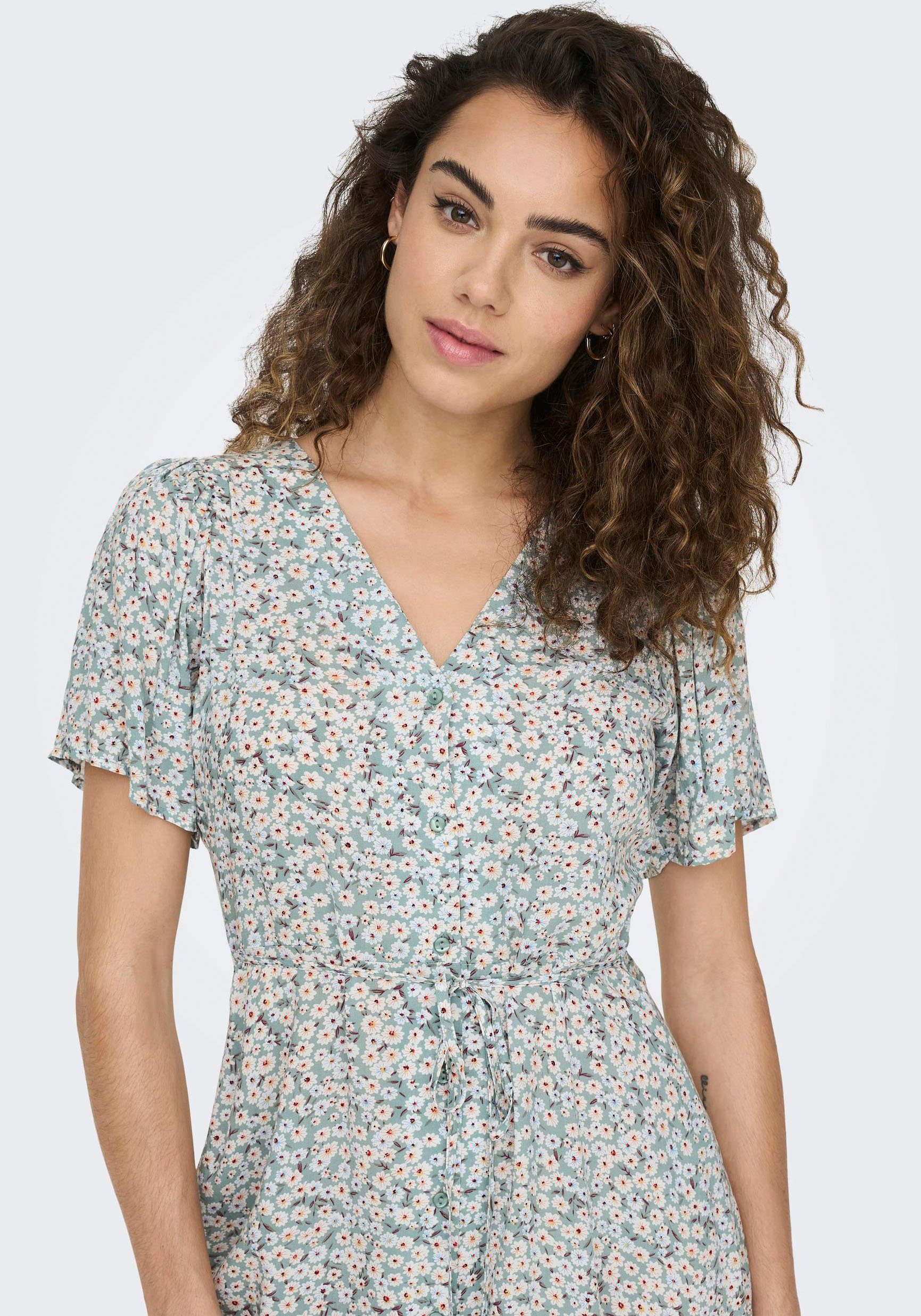 ONLY Minikleid ONLEVIDA S/S SHORT DRESS WVN NOOS Viskose, regular fit, V-Au günstig online kaufen