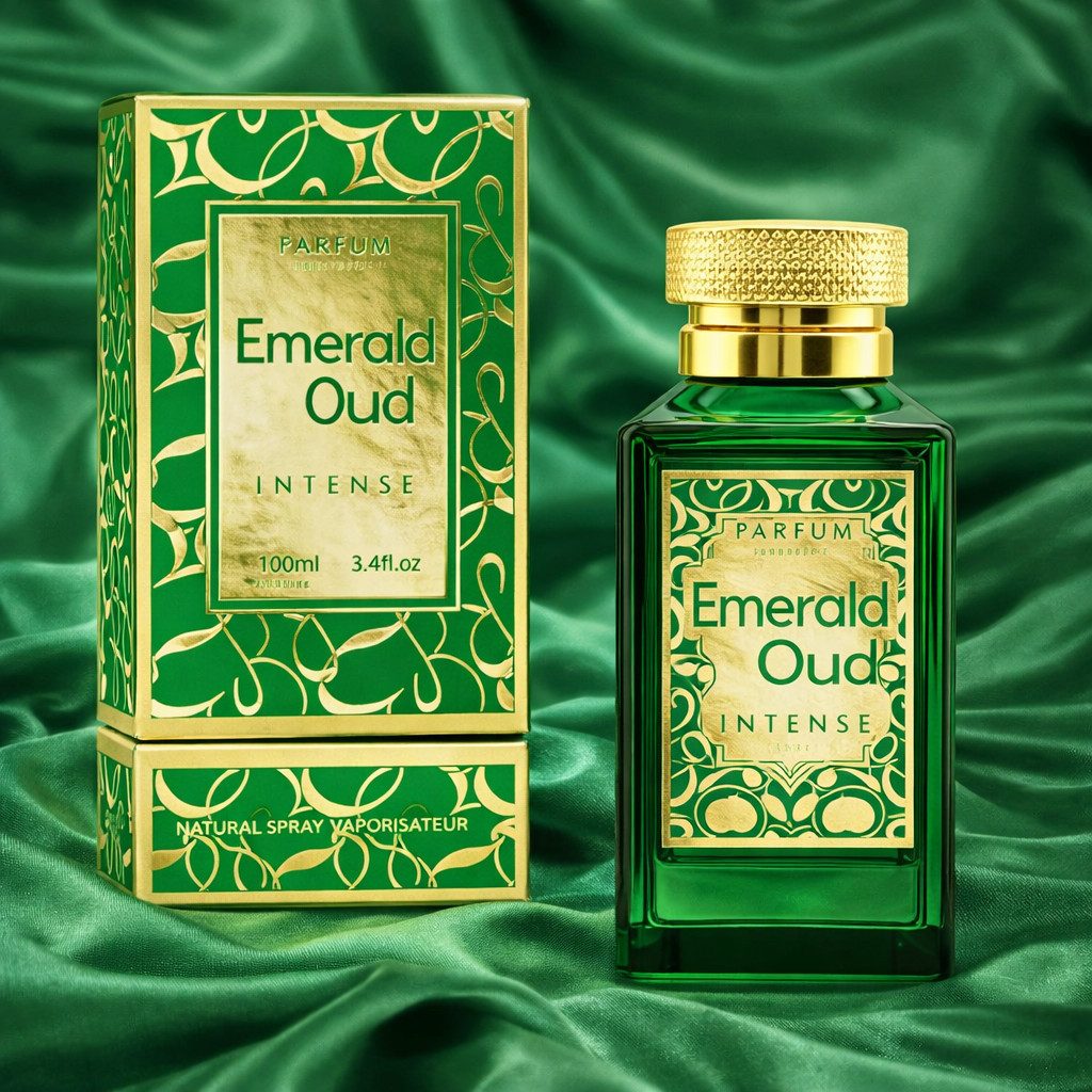 Attar & Co London Eau de Parfum Emerald Oud Classic & Intense Unisex, Floral-Orientalisch 100 ml, 1-tlg., Hergestellt in England, Zitrone, Safran, Rose, Moschus