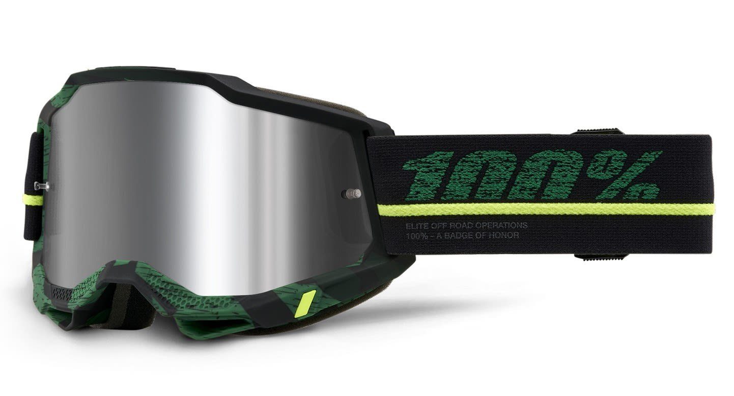 Mirror Fahrradbrille Overlord Goggle Lens - 2 100% Mirror Silver Accessoires Accuri 100%