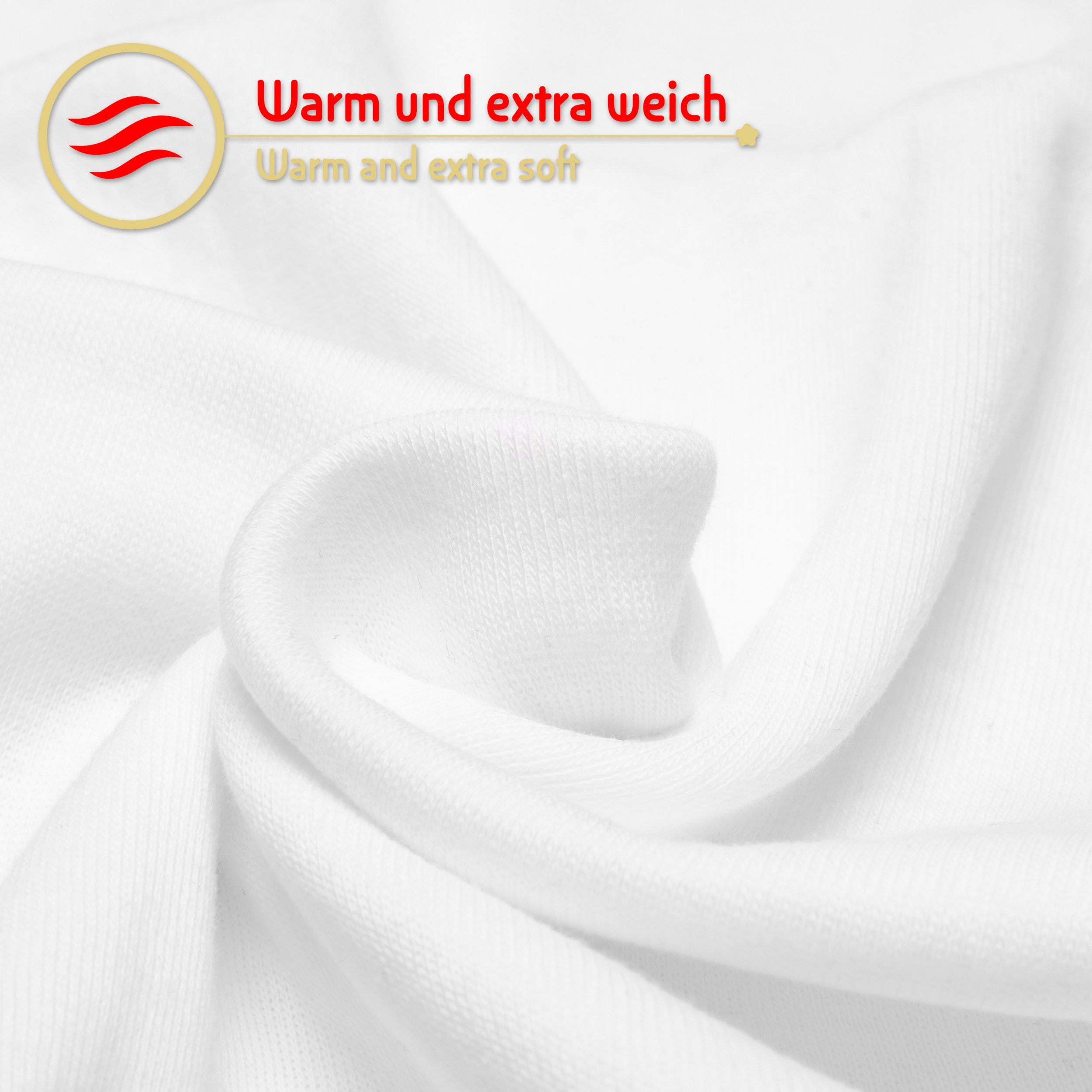 BRUBAKER Muskelshirt Tank Top Unterhemd mit Rundhals Ausschnitt (5er-Pack) Baumwolle Herren Tanktop, Extra Lang für Männer, Schlicht Basic – Bild 4 von 5