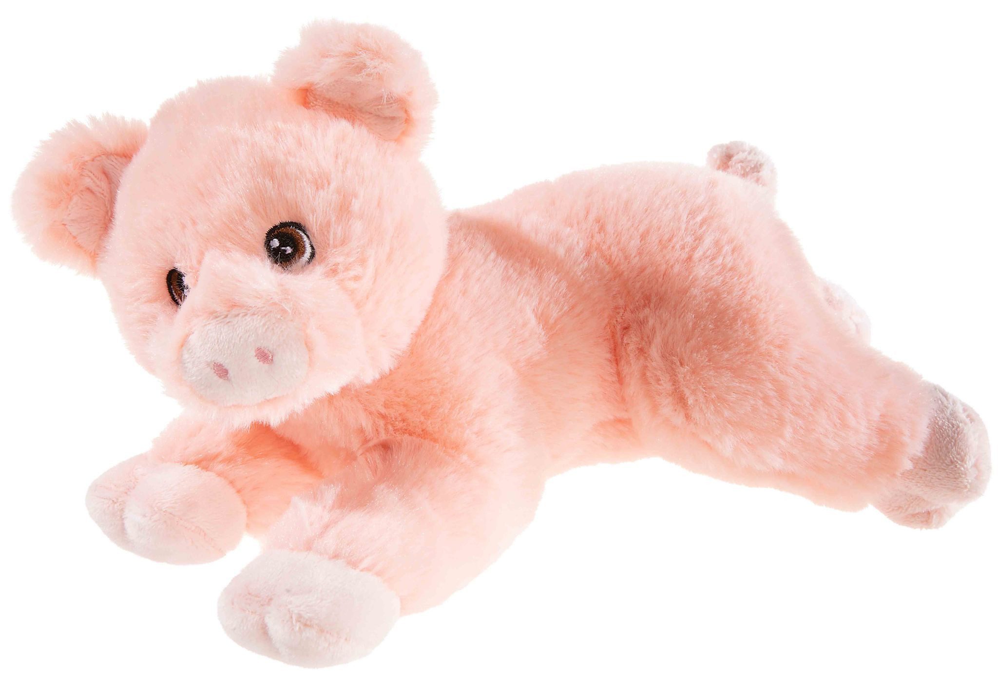 Plüschfigur Heunec BOTTLE 2 BUDDY GRS Schwein liegend Größe 22 cm