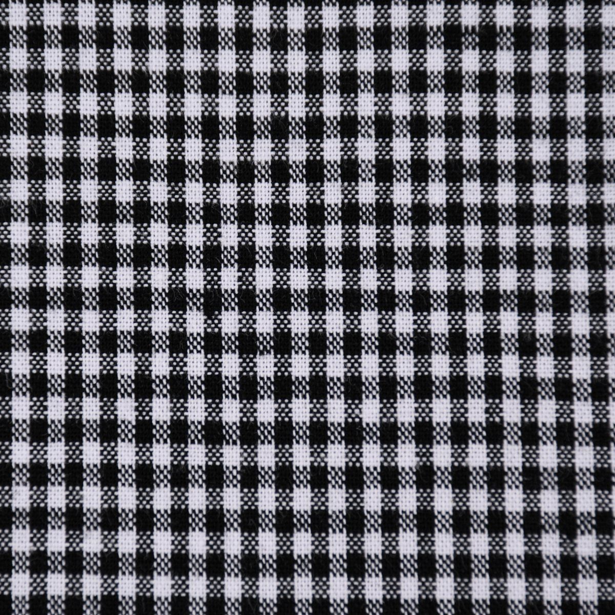 SCHÖNER LEBEN. Stoff Baumwollstoff kariert weiß schwarz 2mm