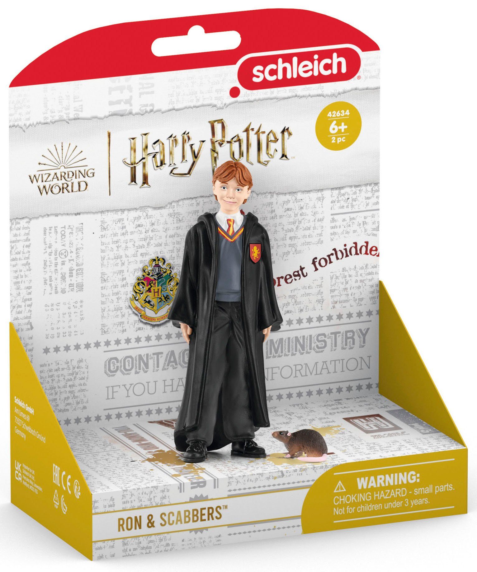 Schleich® Spielfigur & WORLD, Weasley Europe Krätze WIZARDING (42634), Made Ron Harry Potter™, in