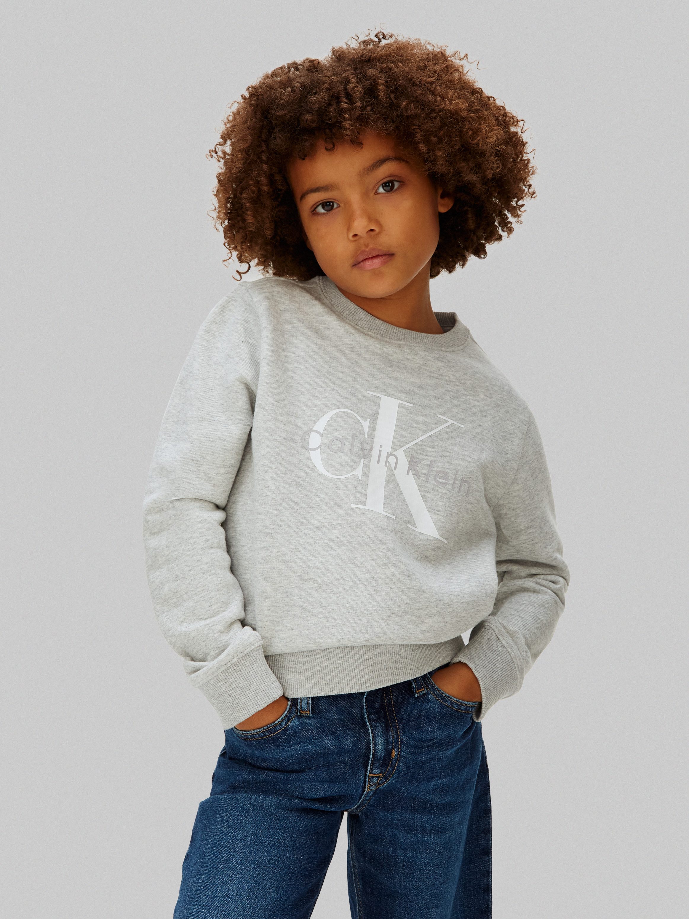 Calvin Klein Jeans Sweatshirt MONO LOGO Regular fit für Kinder, mit Logoschriftzug