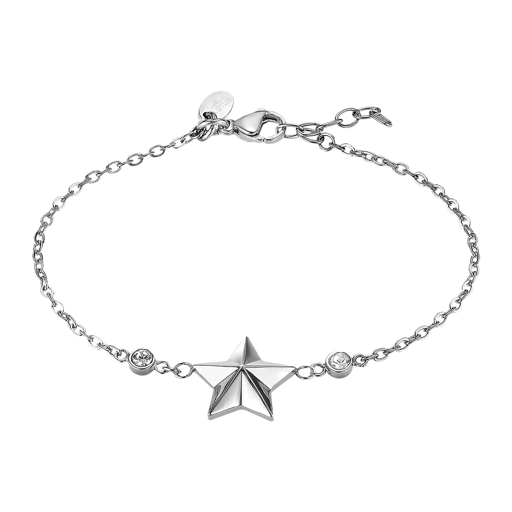 Lotus Armband Essentials - Stern, mit Glasstein